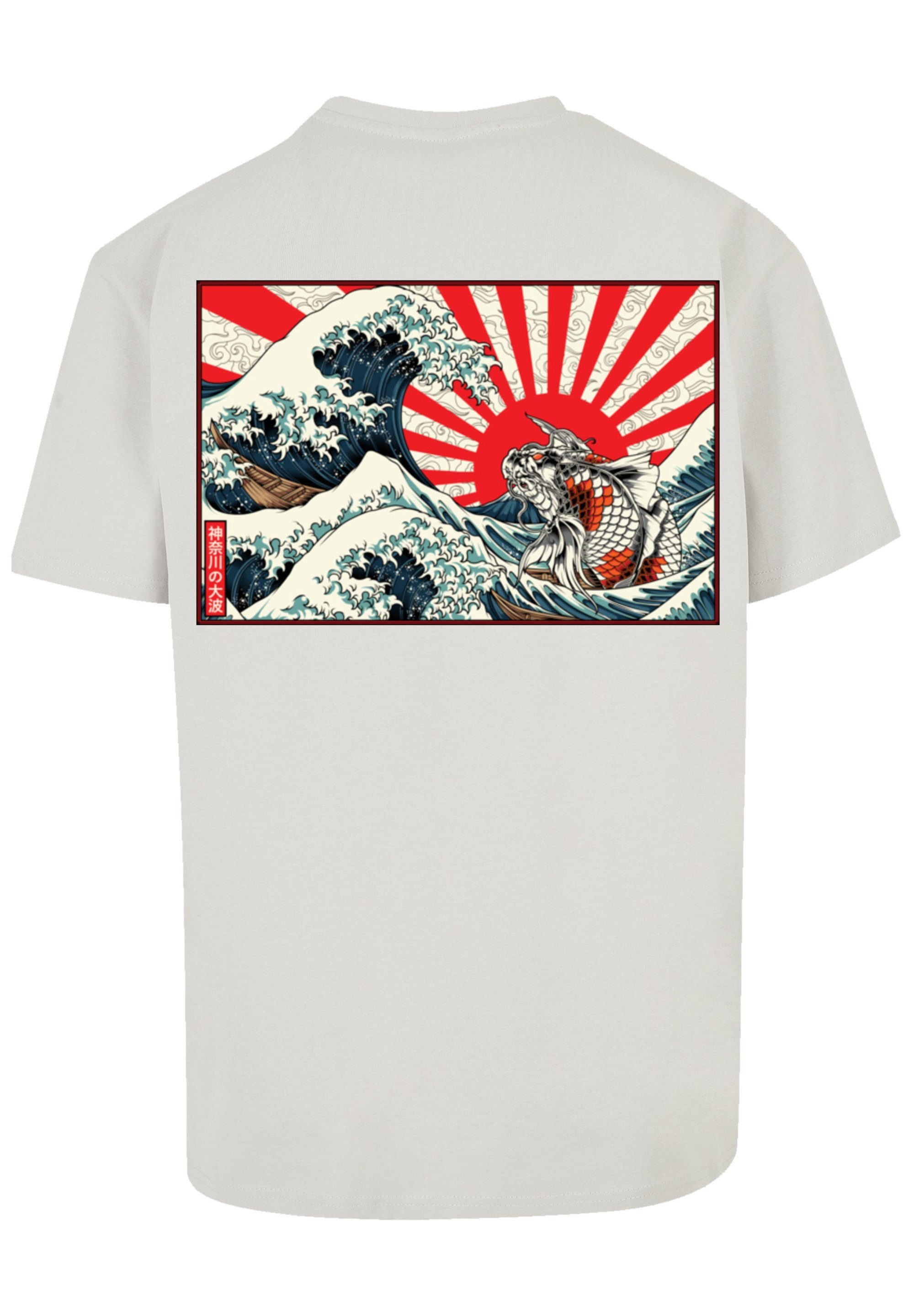 Welle Print Kanagawa Japan T-Shirt lightasphalt F4NT4STIC