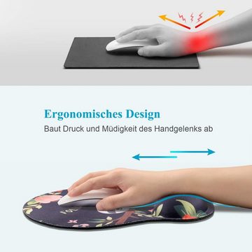 FELIXLEO Gaming Mauspad Ergonomisches Mauspad Handgelenkauflage Mousepad Memory Schaum