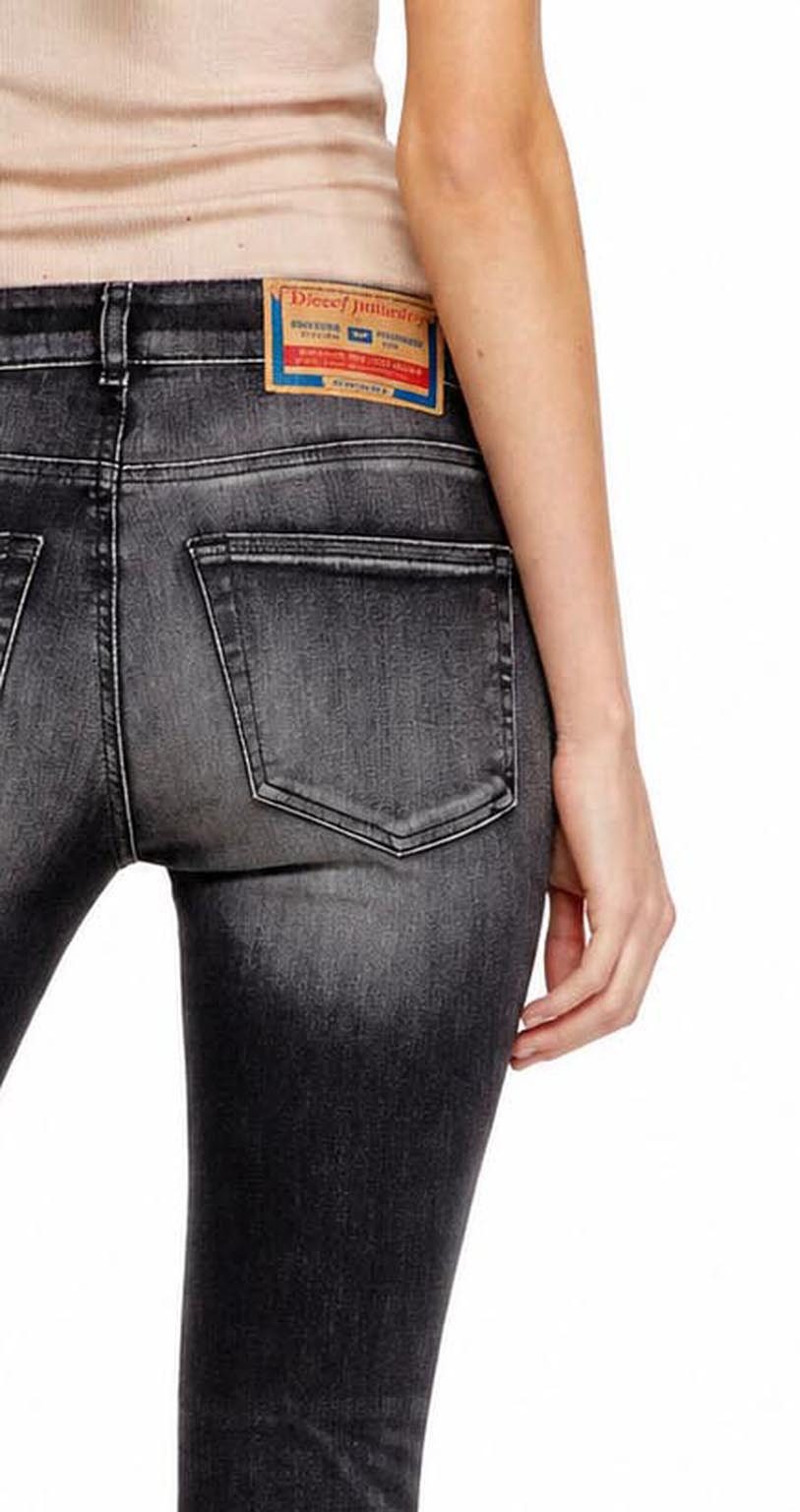 Diesel Straight-Jeans Diesel Slandy 09H88 Damen Jeans Slim Straight