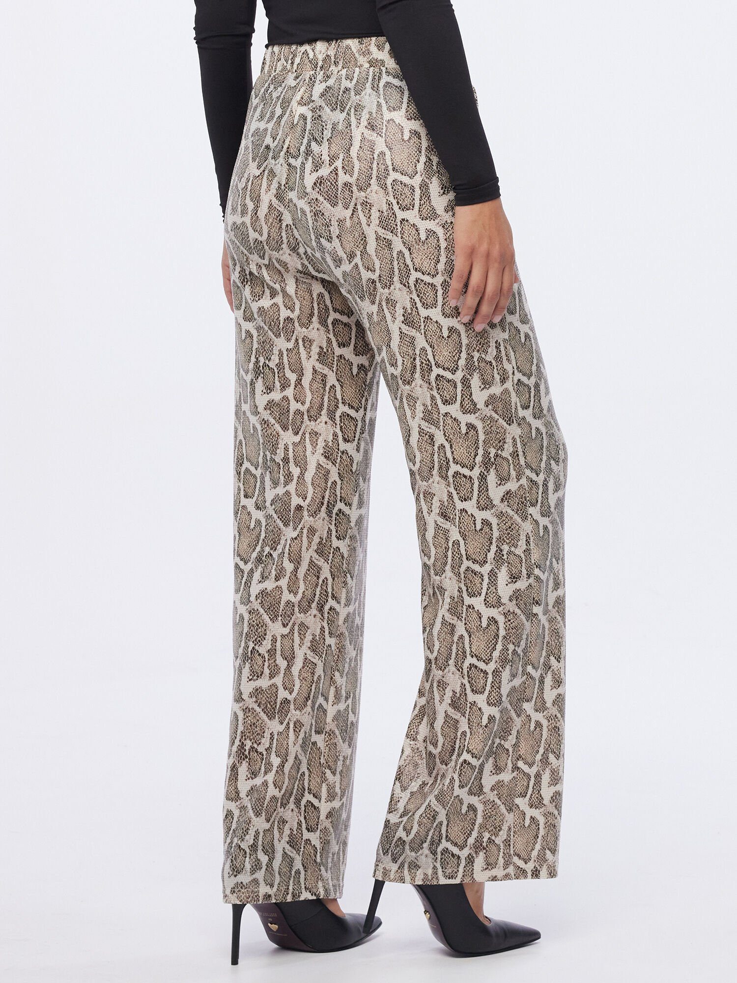 MONACO blue Stoffhose Palazzohose weit im Snakeprint günstig online kaufen