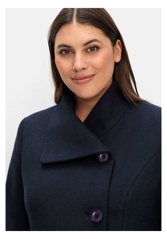 Sheego Trumpas paltas Große dydžiai su asimetriškas apykaklė in weiter forma