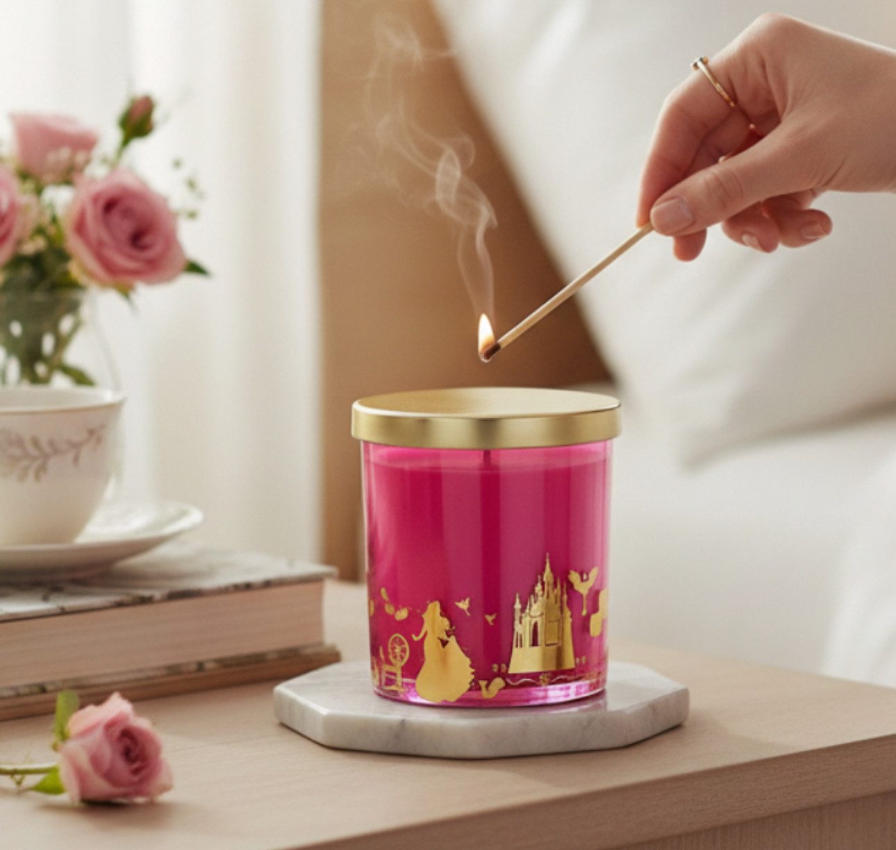 Rituals Duftkerze Disney Dornröschen Aurora Glaskerze Wildrose & Vanille