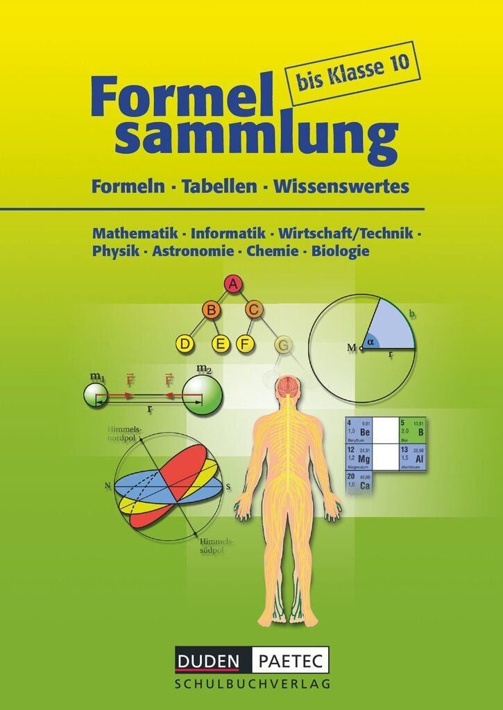 Formelsammlung bis Klasse 10 - Mathematik - Informatik - Wirtschaft/Te / Lutz Engelmann, Uwe Bahro, Frank-Michael Becker, Christine Ernst, Sonja Huster, Formelsammlung - Kartoniert