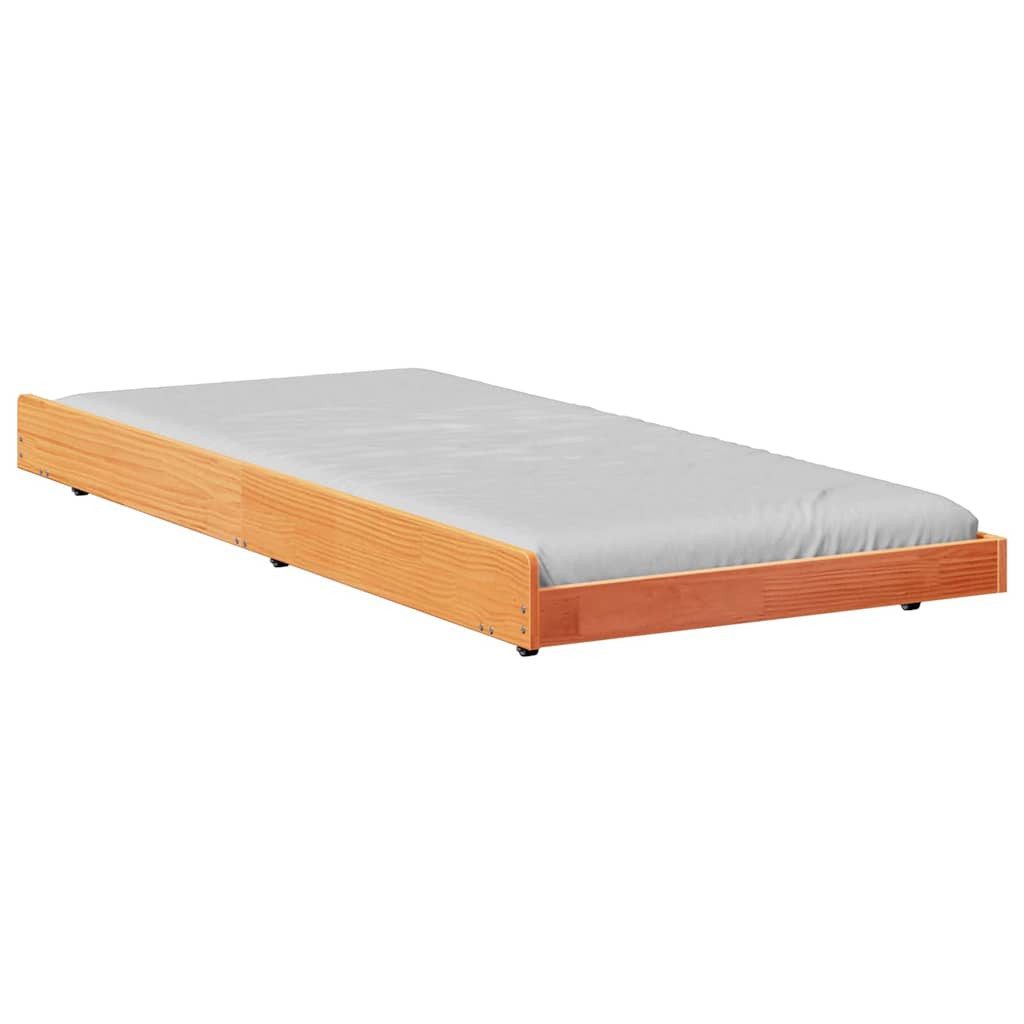 vidaXL Bett Bettgestell Braun 100 x günstig online kaufen