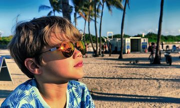 ActiveSol SUNGLASSES Sonnenbrille Pilotenbrille für Kinder, 6 - 10 Jahre, Flieger-Brille (inklusive Brillenputztuch und Schiebeschachtel) Metall Bügel mit Memory Metall im Nasenbügel