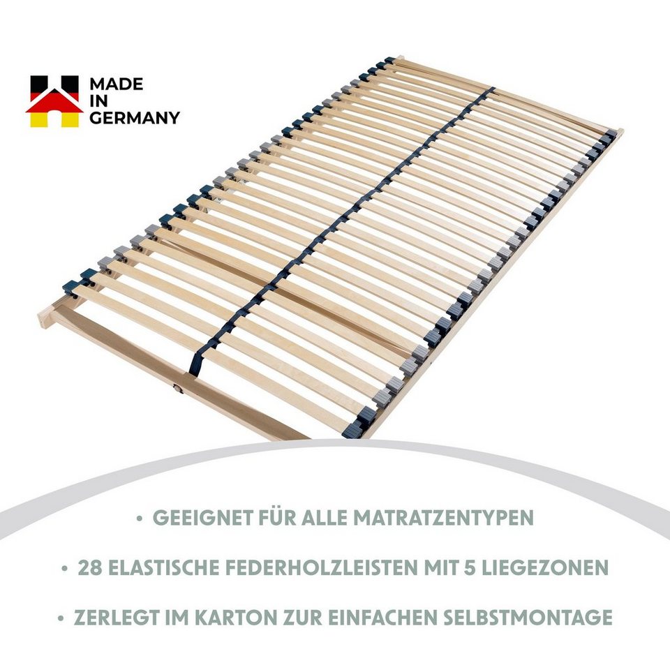 Lattenrost »VARI 90 x 200 cm & 140 x 200 cm«, HOME DELUXE, Made in Germany,  Perfekte Körperanpassung