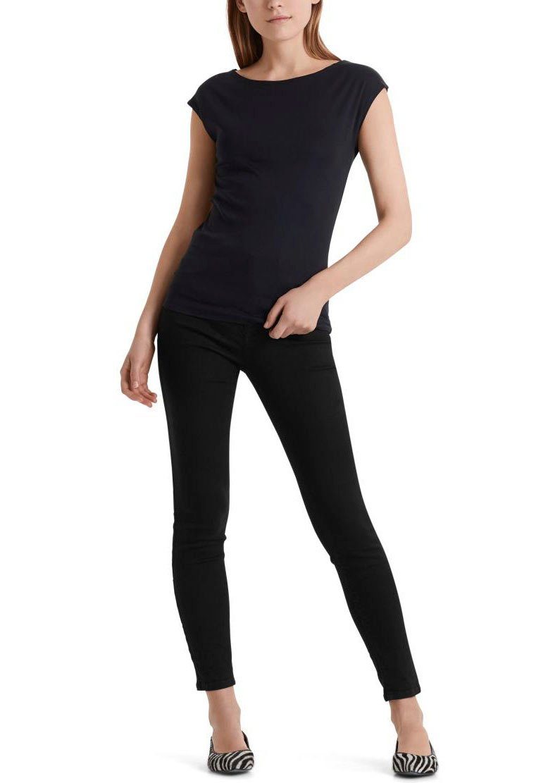 Marc Cain T-Shirt "Collection Essential" Premium Damenmode Basic-Shirt mit weitem Ausschnitt – Bild 5 von 5