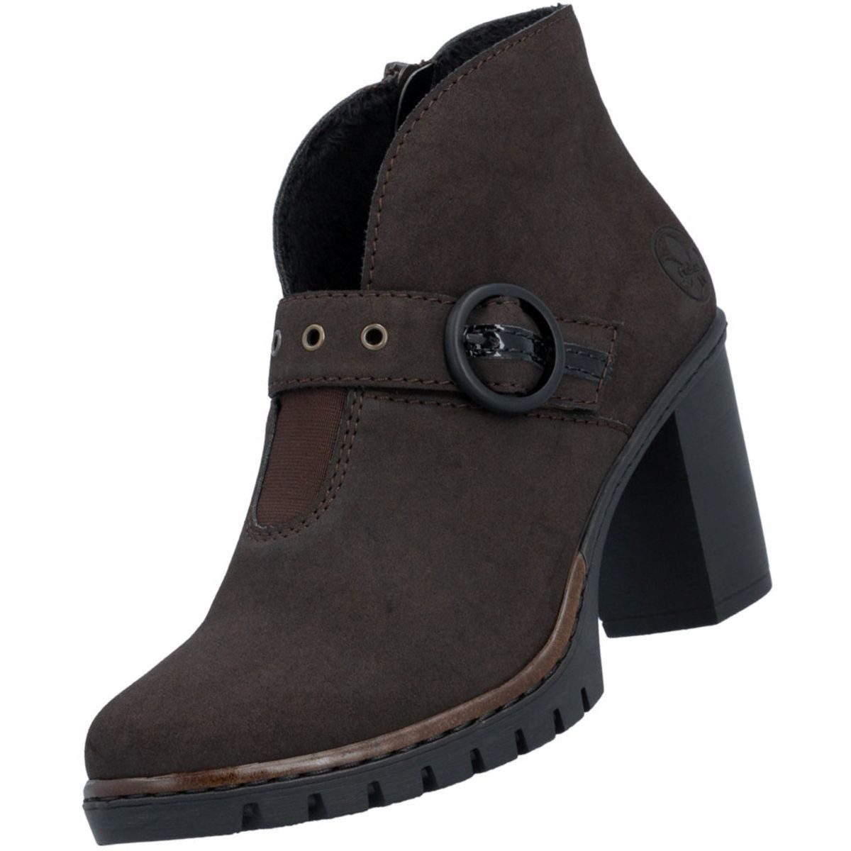 Rieker Y2586-25 Stiefelette Ankle Boot mit dekorativer Ringschnalle
