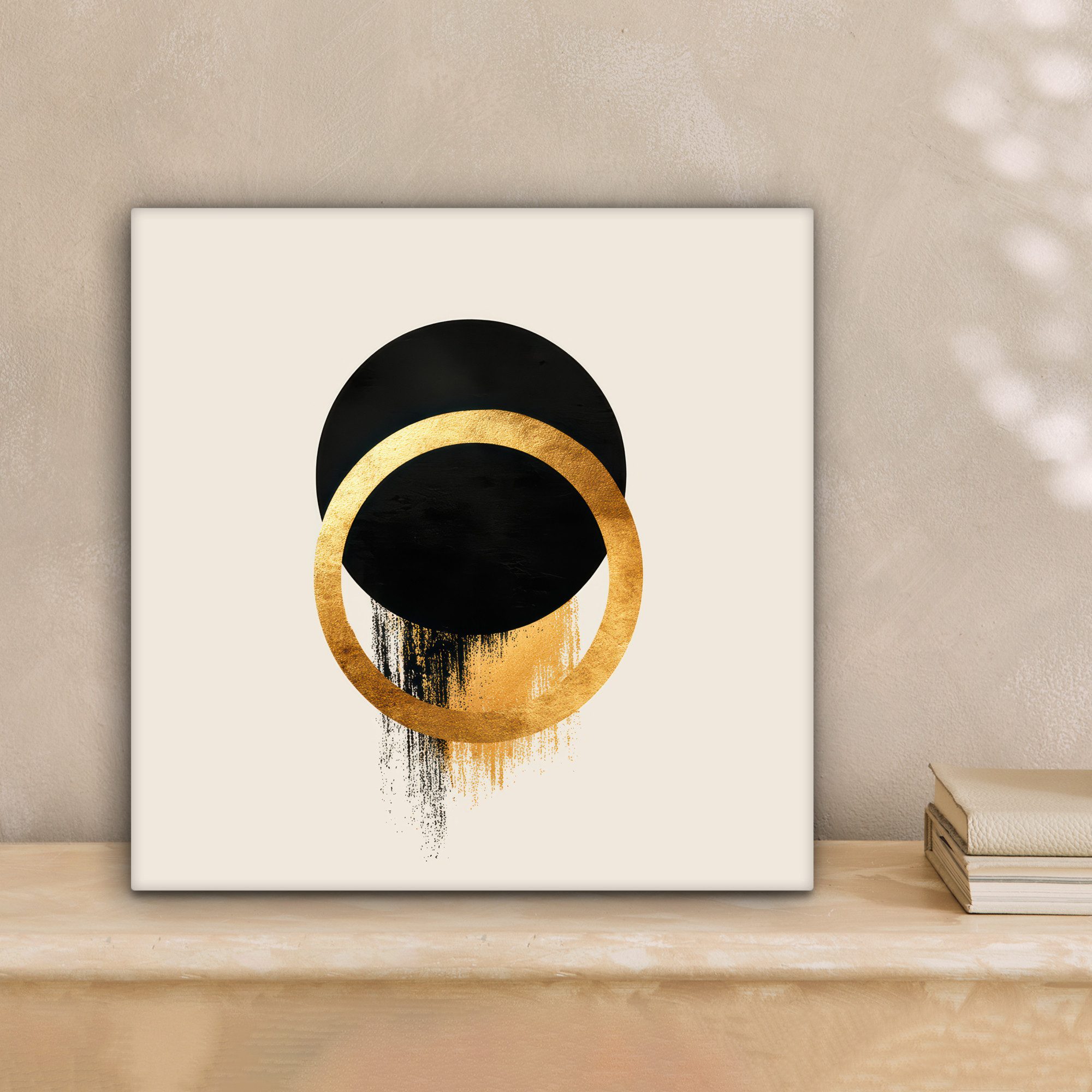 OneMillionCanvasses® Leinwandbild Abstraktes Design - Schwarzer günstig online kaufen