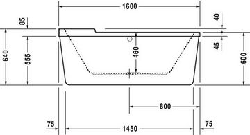 Duravit Einbauwanne Duravit Oval-Badewanne STARCK 1,6x8m frs