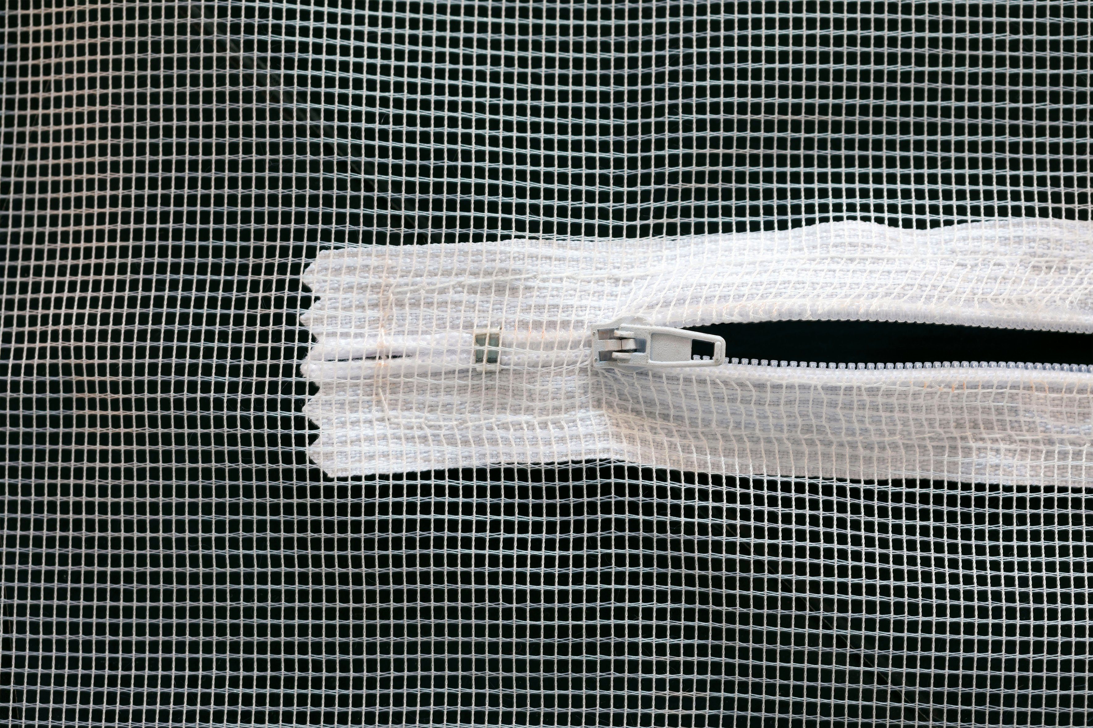 SCHELLENBERG Fliegengitter-Gewebe 50328, für Dachfenster, 150x180 weiß mit cm, Reißverschluss