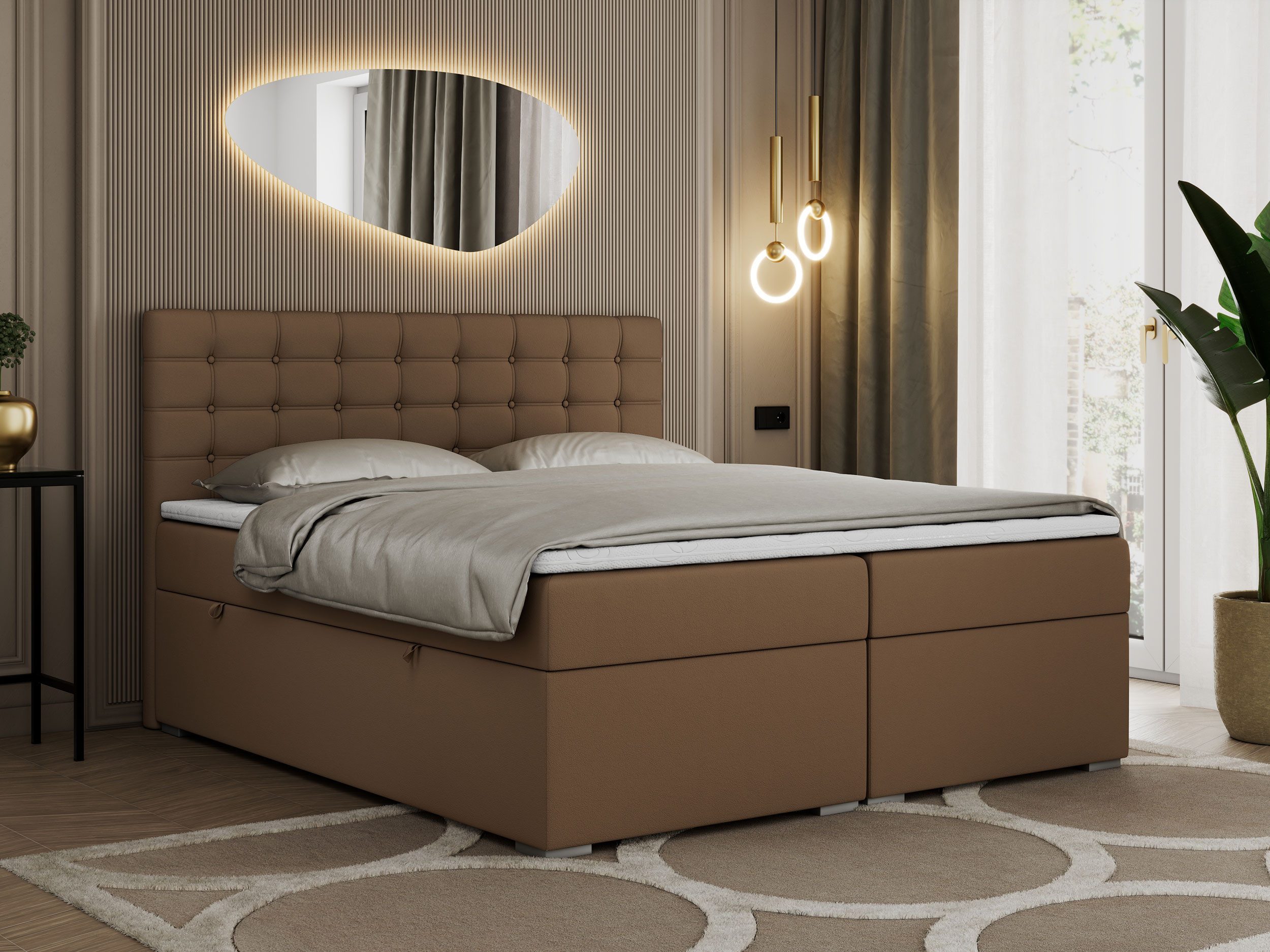 MKS MÖBEL Boxspringbett SUSAN (Set, Packung, günstig online kaufen