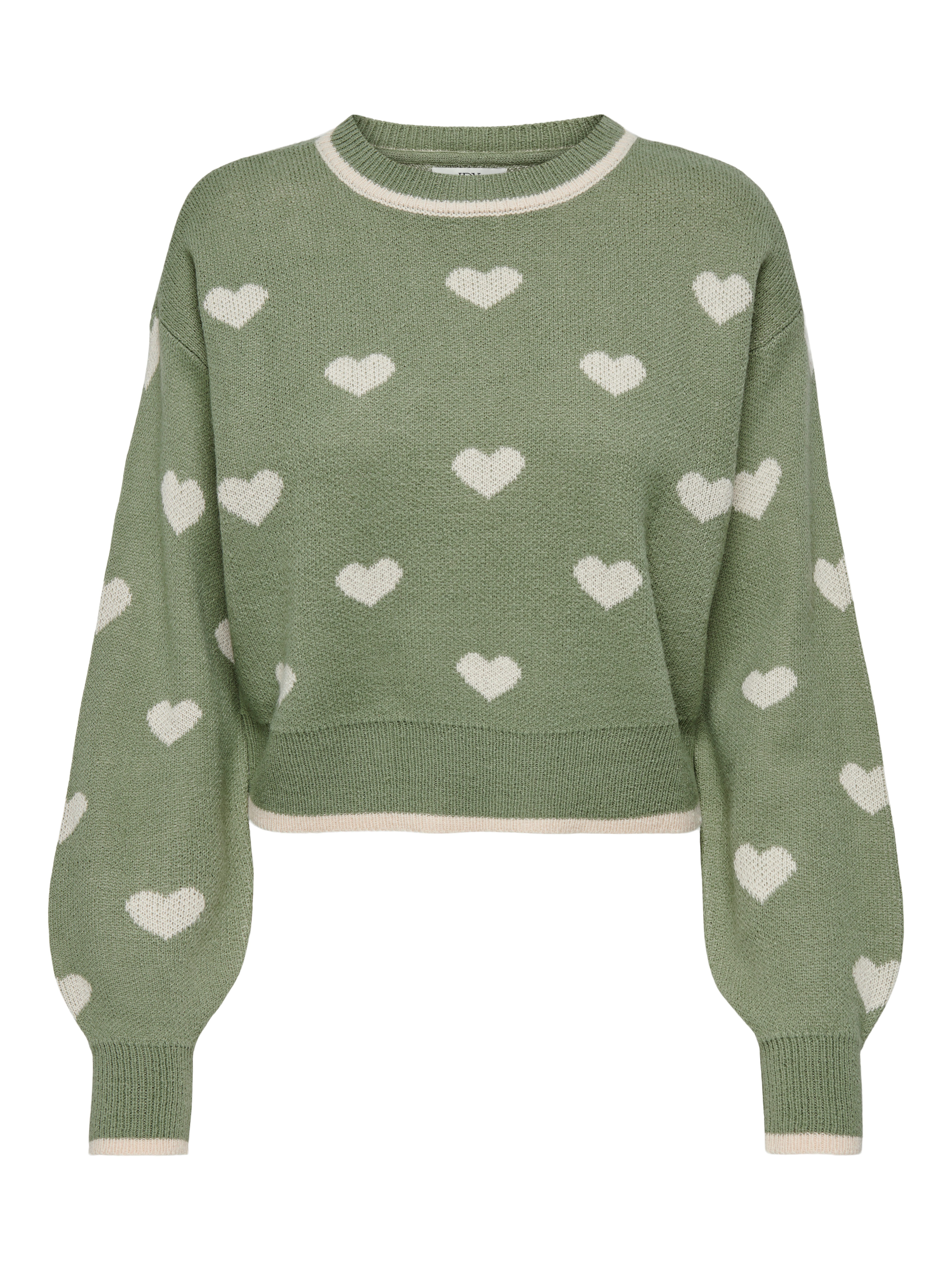 Sea Spray Detail:W TAPIOCA HEART JACQUARD
