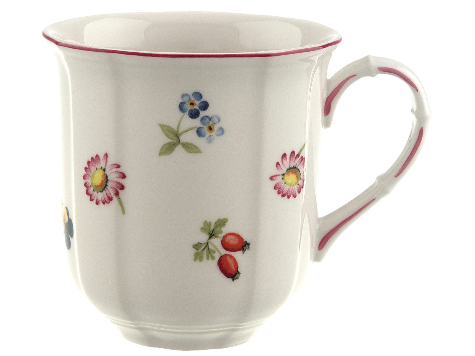 Villeroy & Boch Becher Petite Fleur Becher mit Henkel 0,3 l, Premium Porcelain