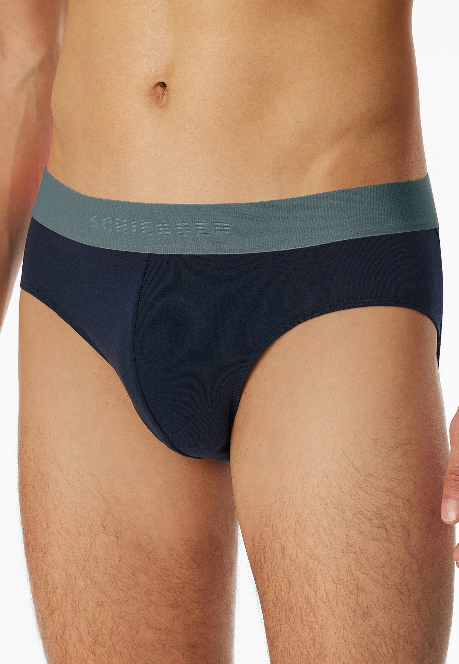 Schiesser Rioslip 95/5 Multipacks (3er Pack) mit sportlichem Logo-Webgummibund