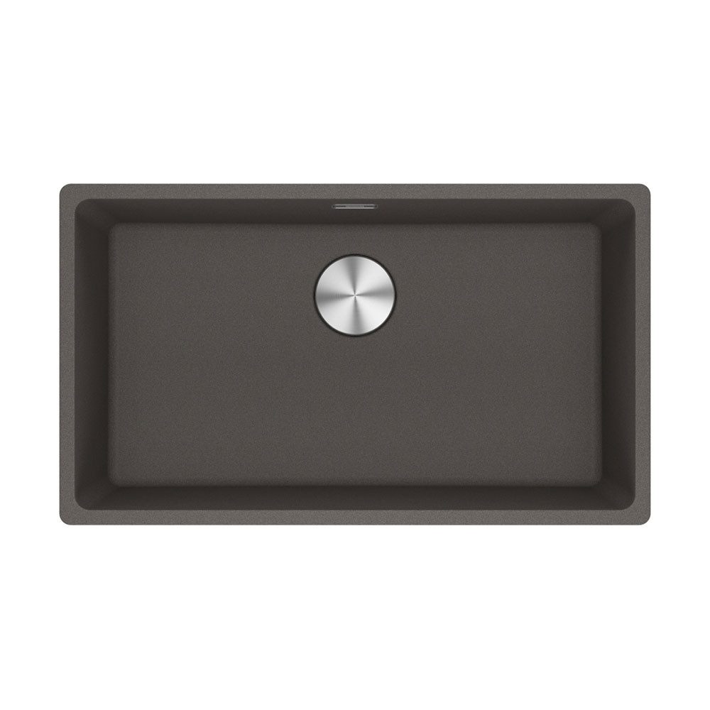 FRANKE Granitspüle Maris MRG 210-72 Fragranit flächenbündig einbaubar, Schiefergrau, Hand, 75,3/433 cm