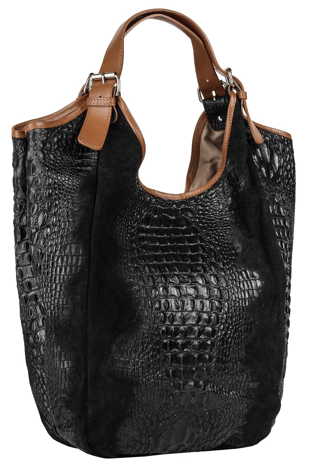 Samantha Look Shopper, echt Leder, Made in Italy