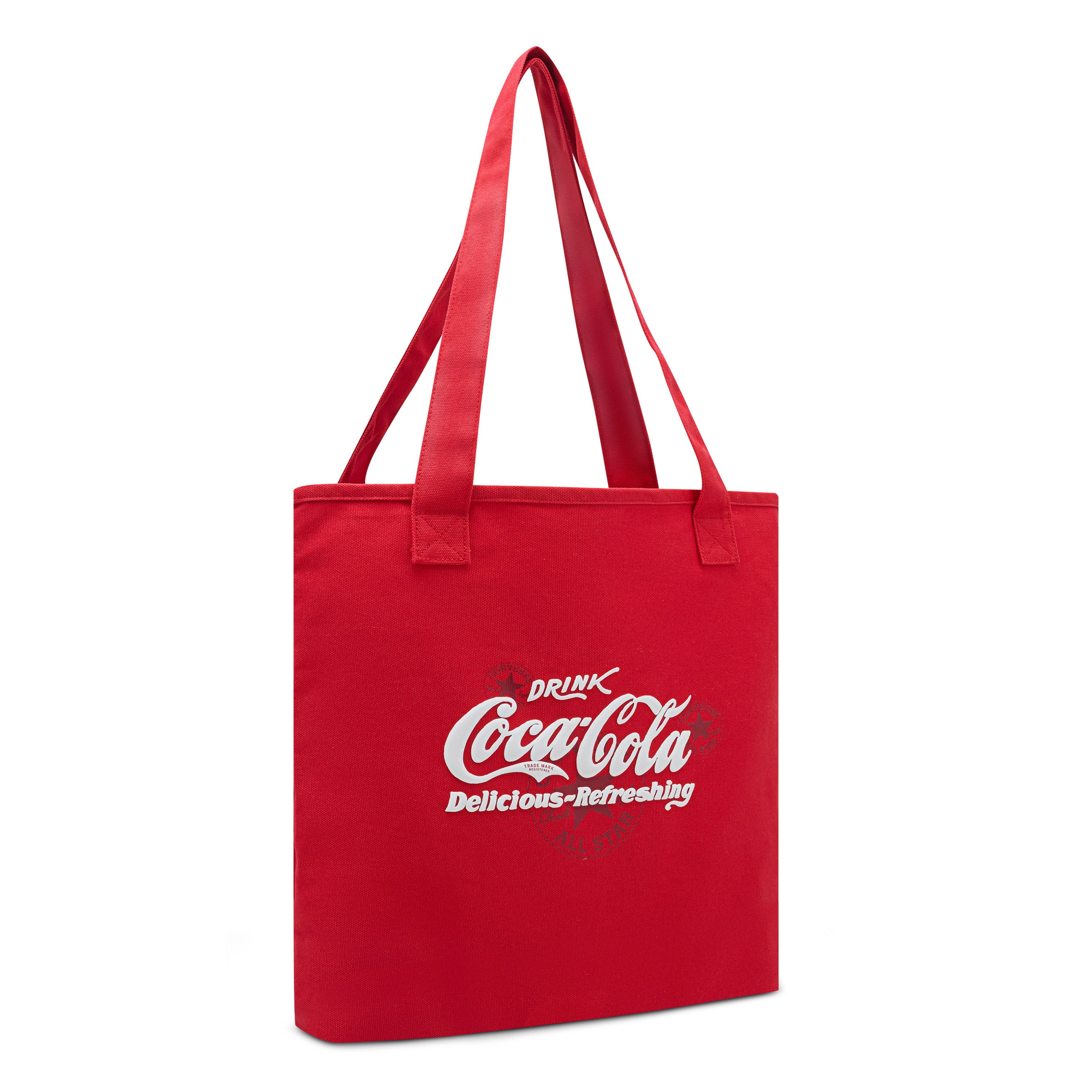 Converse Shopper CAU CONVERSE X COCA COLA TOTE, aus Baumwolle und Polyester, robuste Verarbeitung