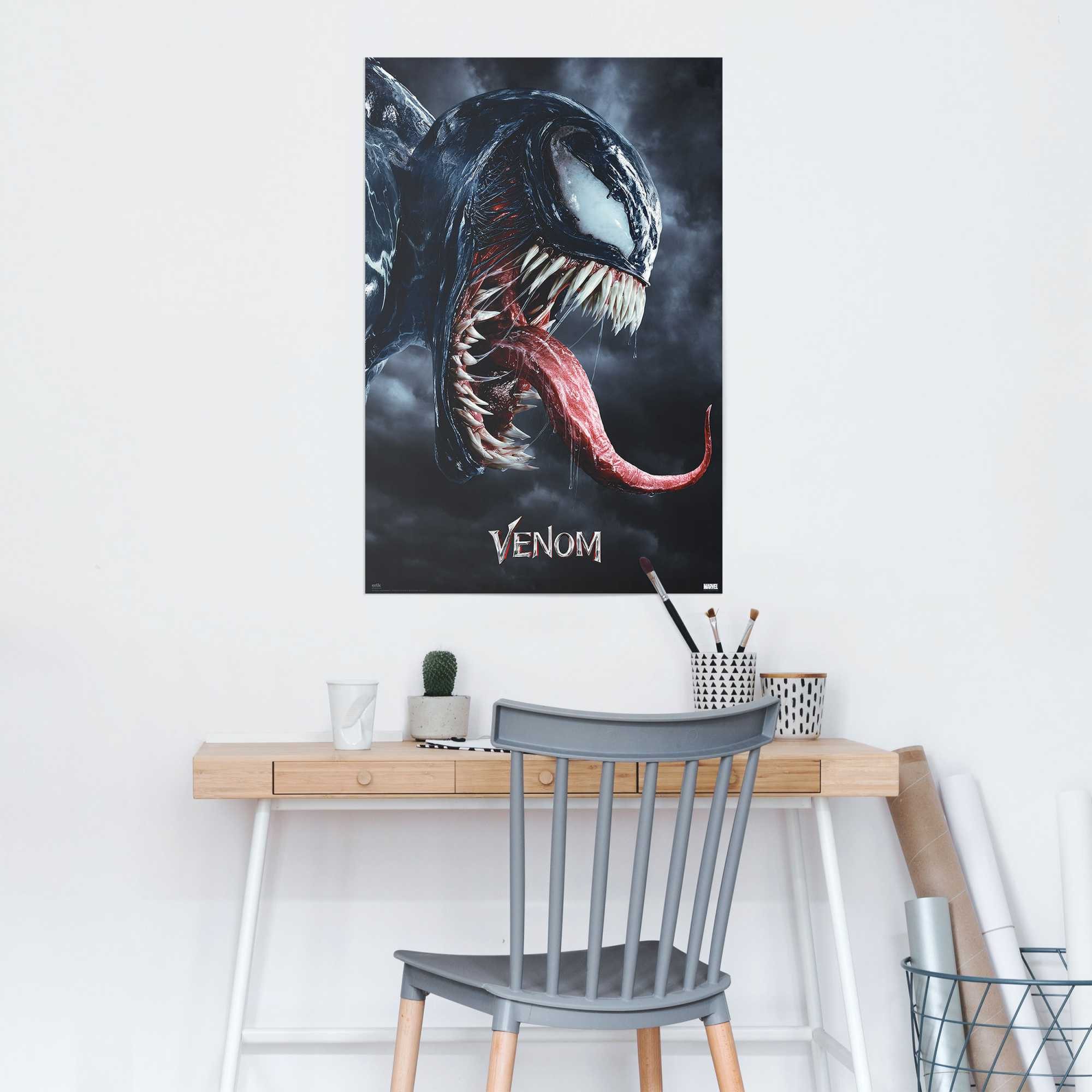 Reinders! Poster Marvel - Venom legacy, Teenager Zimmer - Schwarz - 150 gr. Papier - 61x91,5 cm