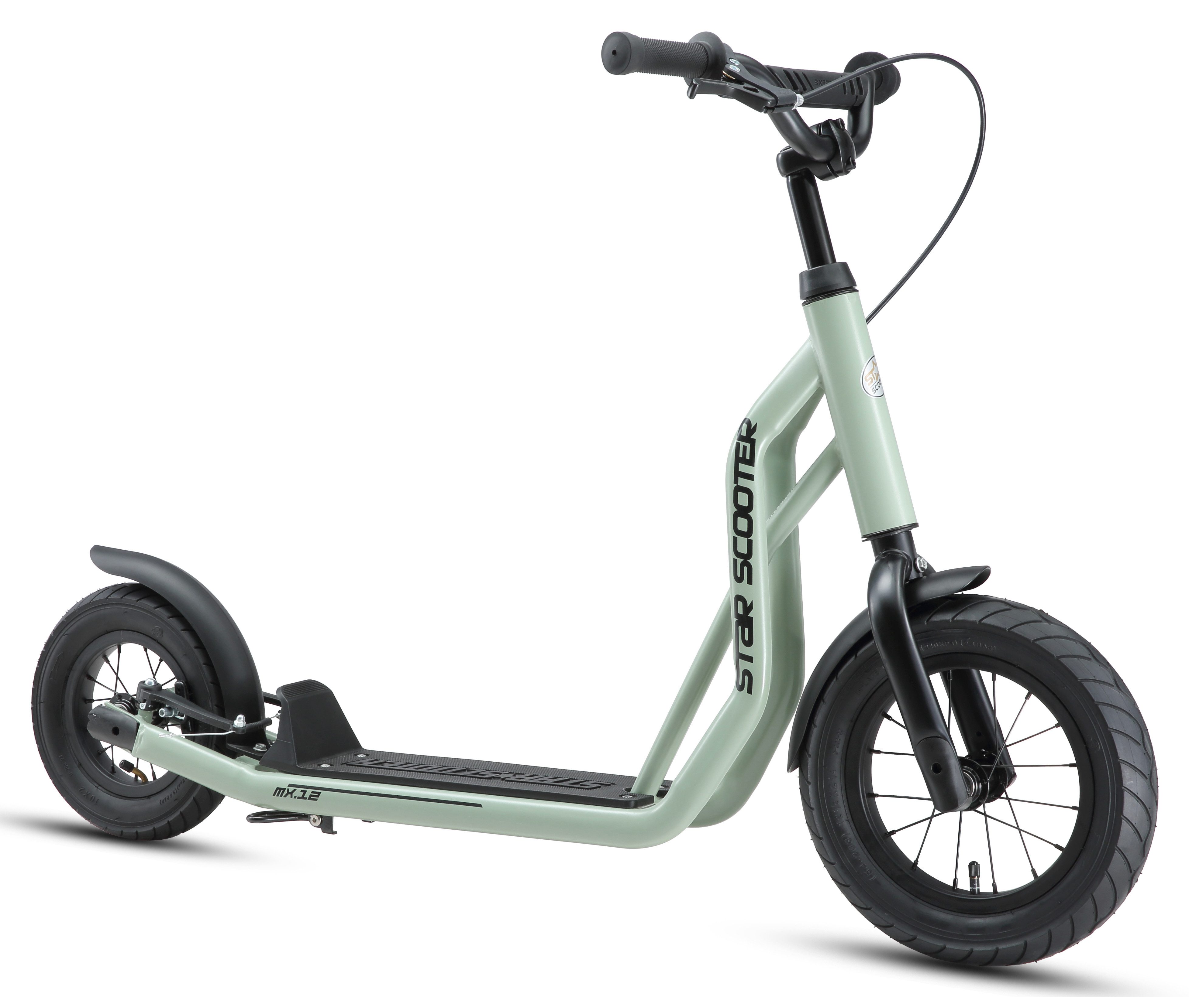 Star-Scooter Cityroller 12 Zoll, ab 8 Jahre, Kinder City Roller ab 124 cm, Jungen, Mädchen, Höhenverstellbar, Seitenständer