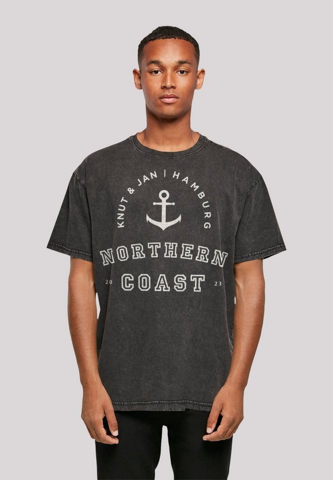 F4NT4STIC T-Shirt Northern Coast Nordsee Knut & Jan Hamburg Print, Fällt  weit aus, bitte eine Größe kleiner bestellen