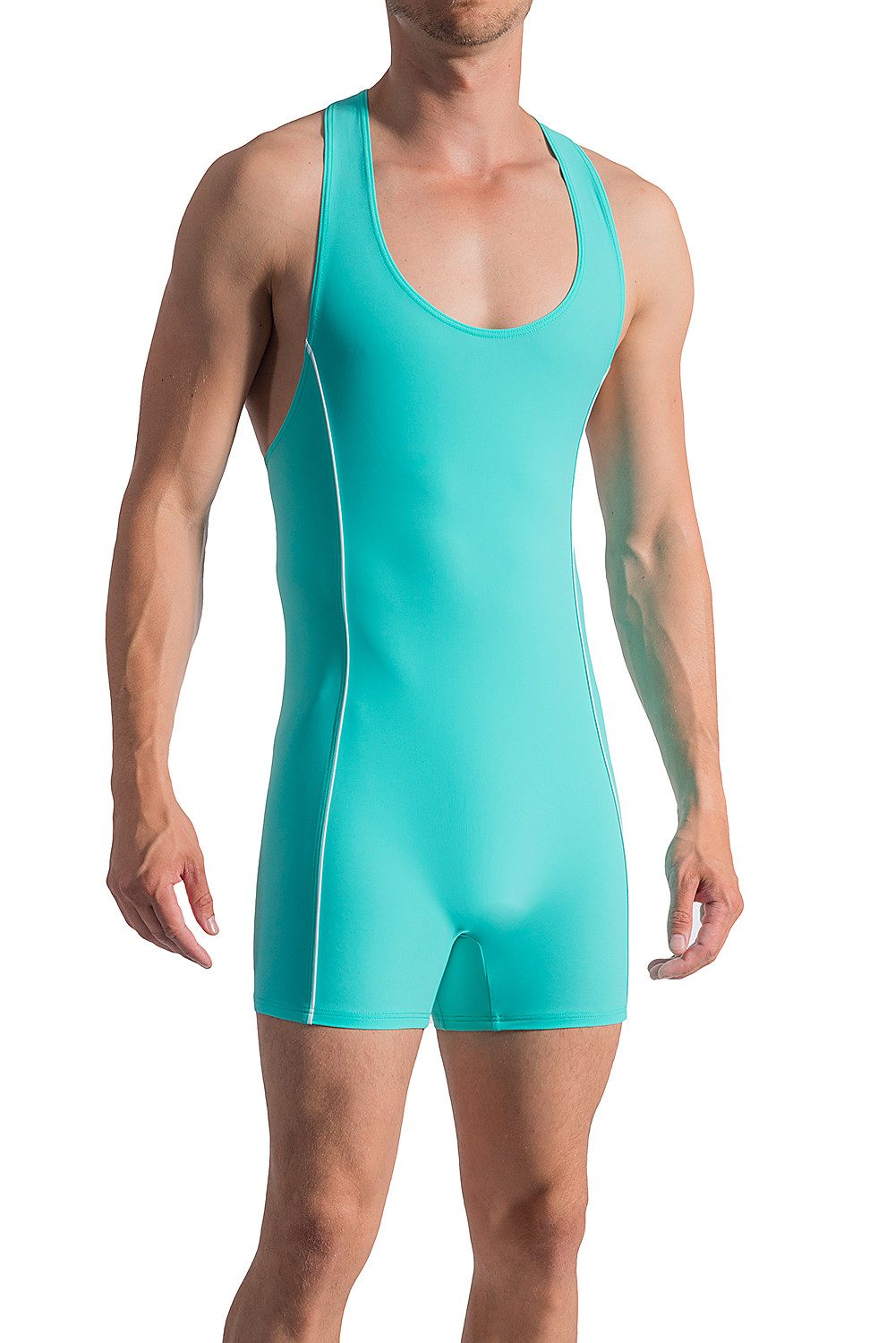 Olaf Benz Schwimmanzug BLU1200 Poolbar & Beach Herren Badebody (1-St) Beachbody im Ringer-Style - figurbetont