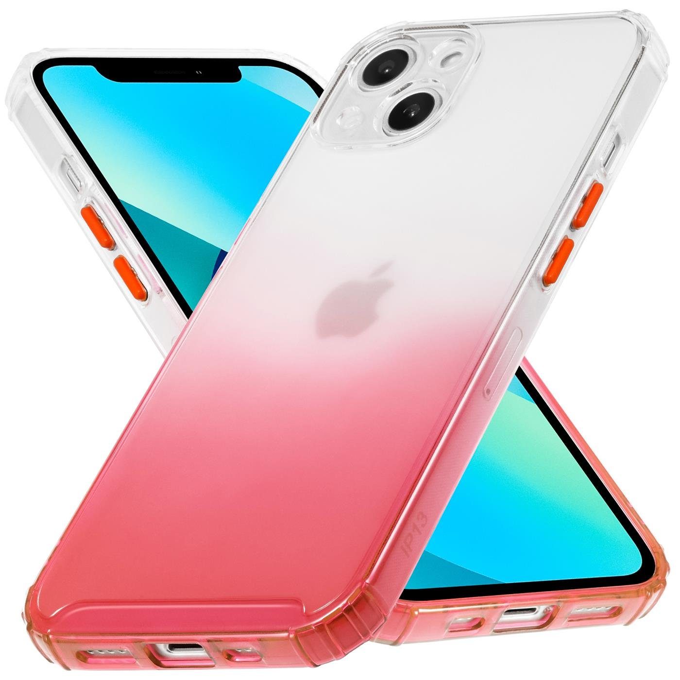 CoolGadget Handyhülle Farbverlauf Twilight Hülle für Apple iPhone 12 6,1 Zoll, Robust Hybrid Slim Cover Kamera Schutz Hülle für iPhone 12 Case