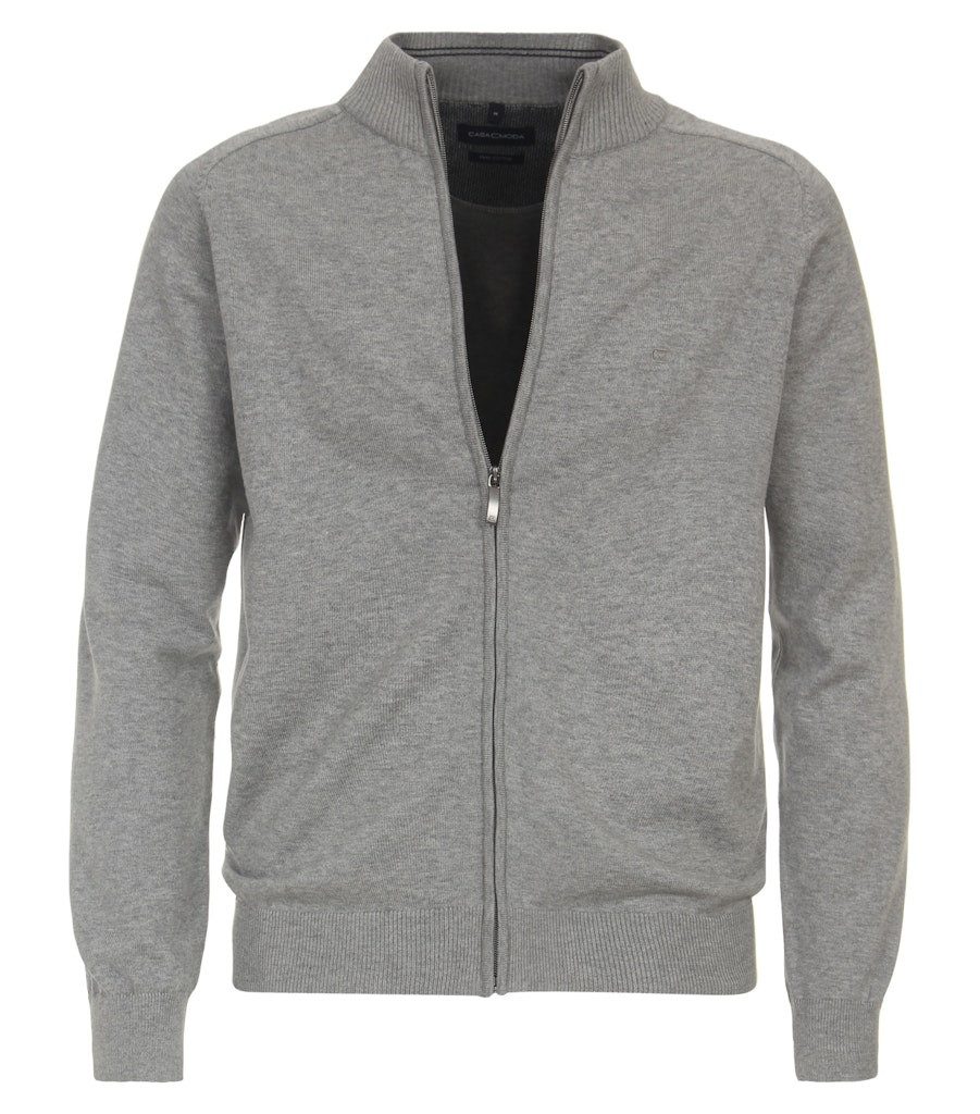 CASAMODA Strickjacke 004450 Pima-Baumwolle Stehkragen Normale günstig online kaufen