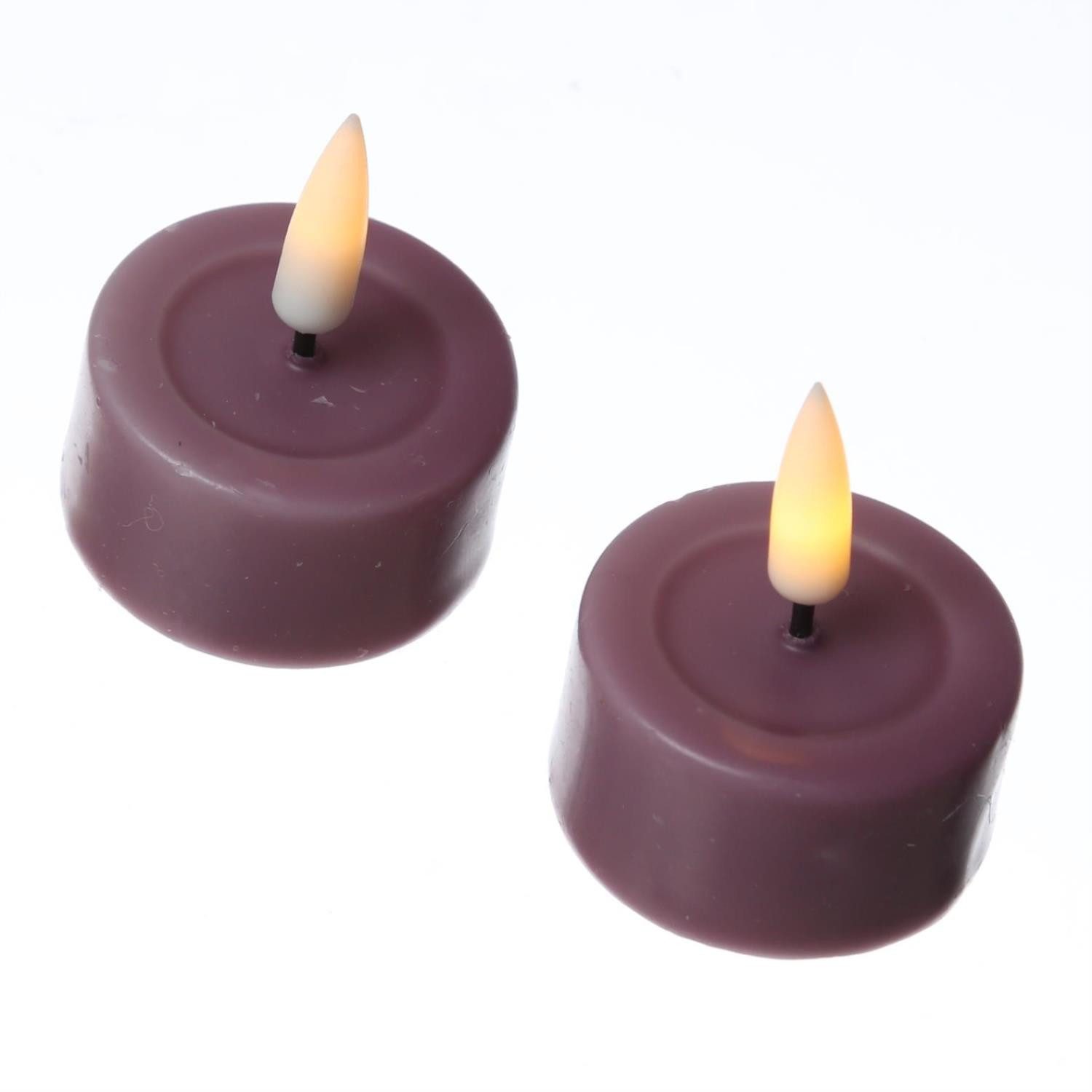 Deluxe Homeart LED-Kerze LED Teelichter Mia flackernd mit Batterien D: 4,1c günstig online kaufen