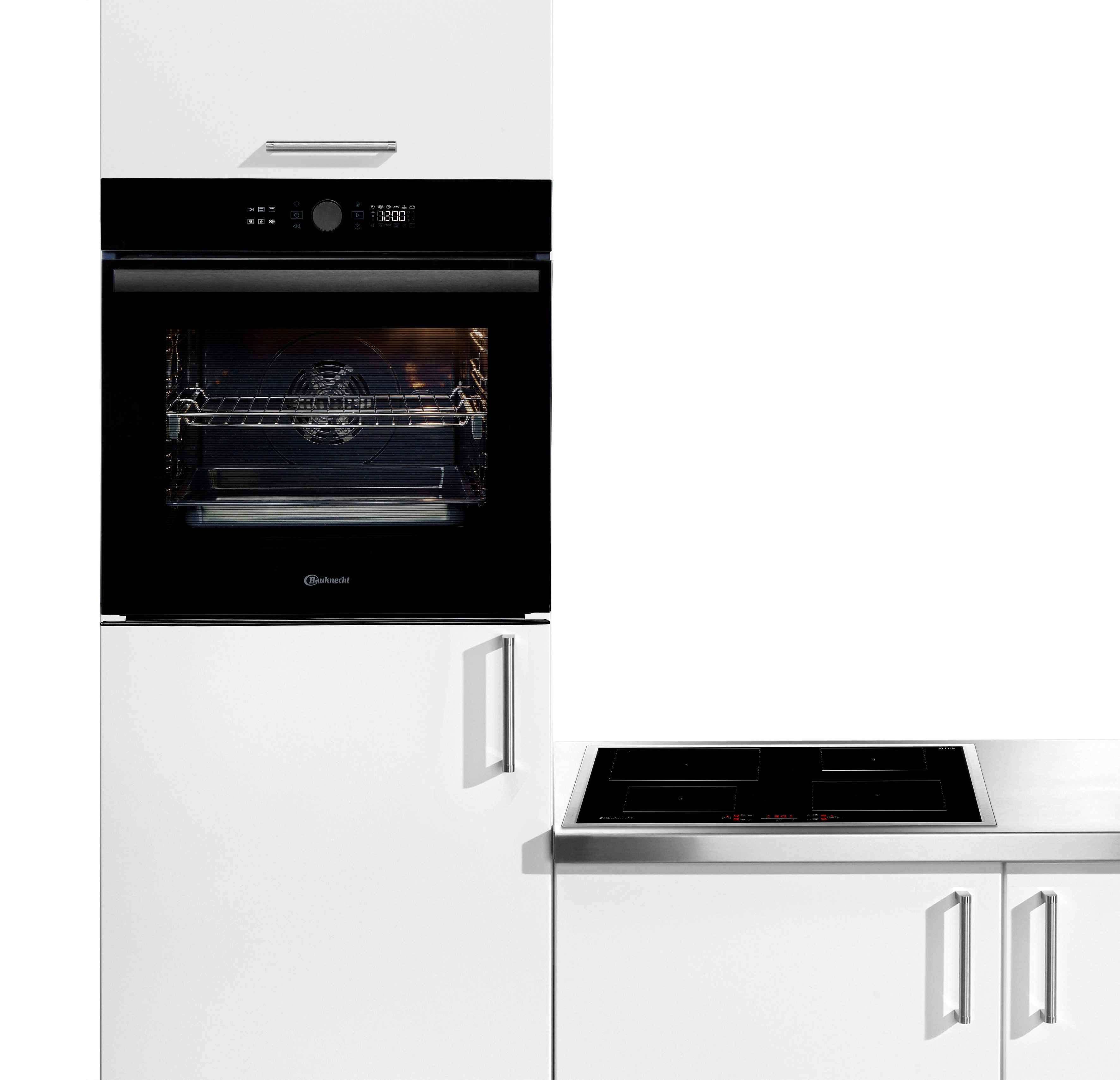 BAUKNECHT Backofen-Set BAKO 920 Airfry, mit Teilauszug, FlexiClean - zwei mühelose Reinigungsfunktionen (Pyrolyse & Hydrolyse) je nach Bedarf, AirFry-Funktion – die gesündere Alternative zur Fritteuse