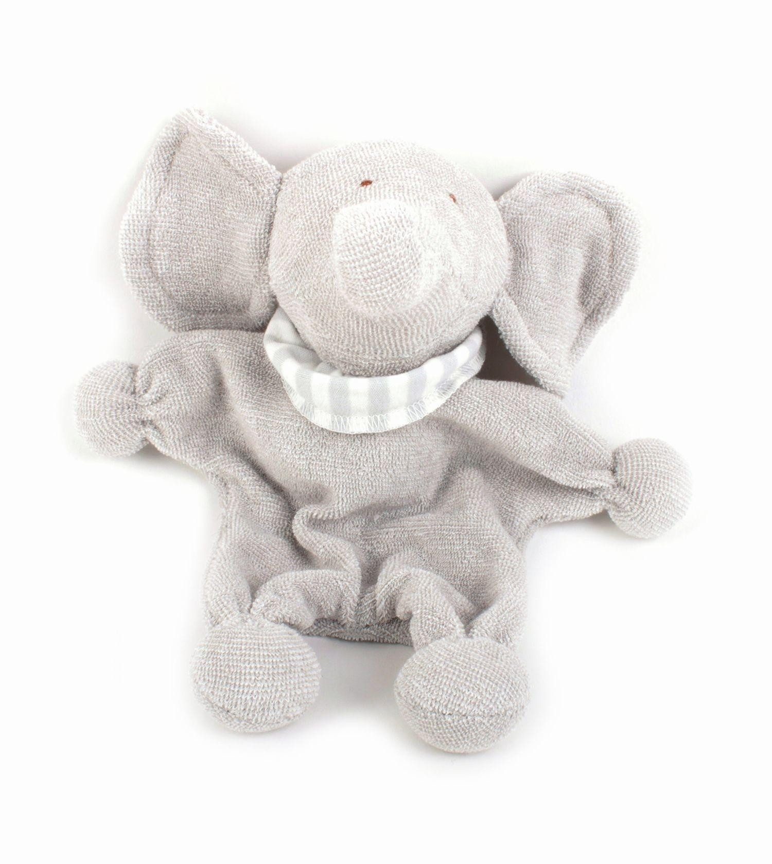 El Puente Stoffpuppe Stoffpuppe "Elefant" aus Bio-Baumwolle, Handmade, Bio, Handmade