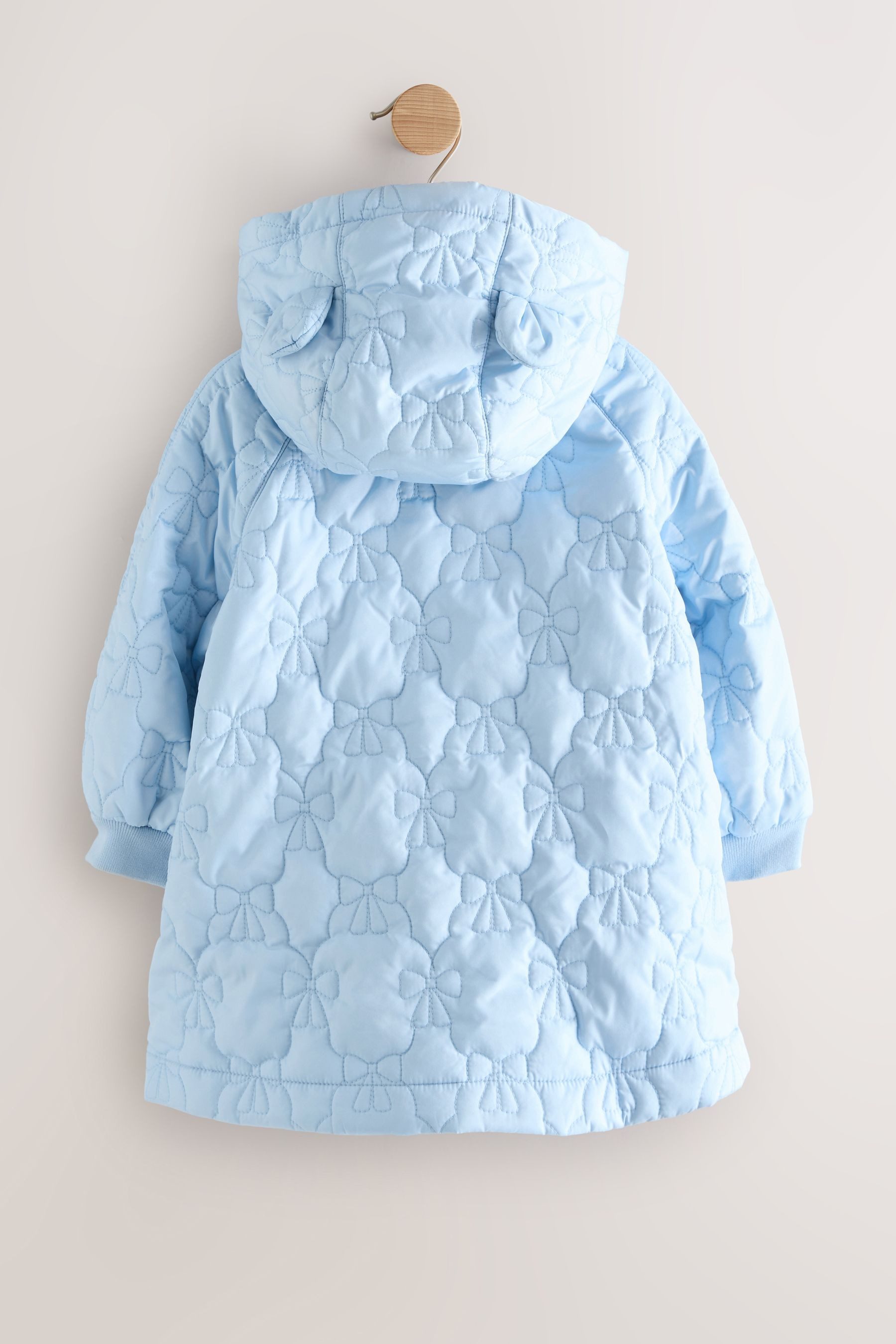 Next Kurzjacke Wasserabweisender Steppmantel mit Schleife (1-St)