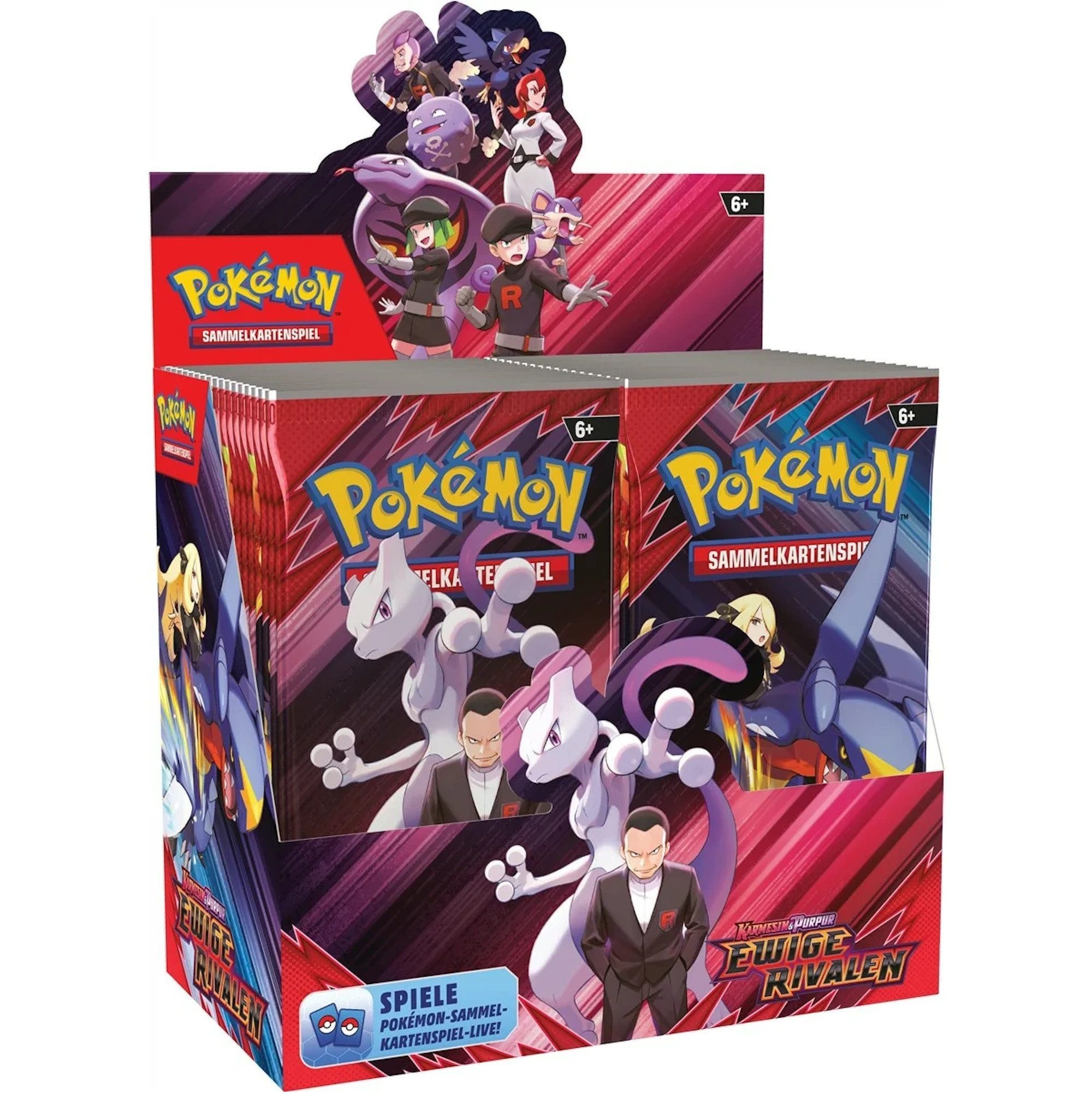 Amigo Spiel + Freizeit GmbH Sammelkarte Pokémon Karmesin & Purpur Ewige Rivalen Display 36 Booster (Deutsch)