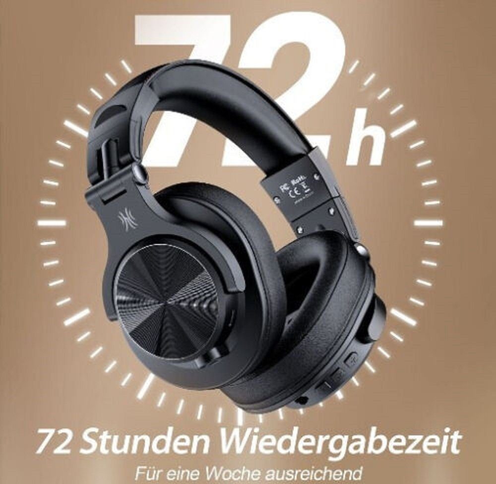 OneOdio A70 schwarz Bluetooth Headset Musik DJ High-Resolution Kopfhörer
