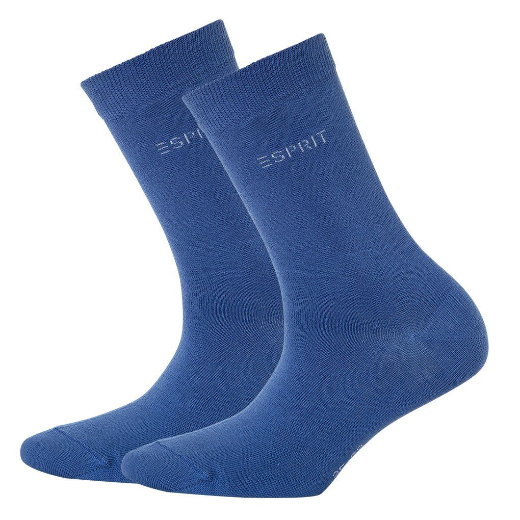 Esprit Kurzsocken Damen Socken 2 Kurzsocken, - Hellblau einfarbig Paar