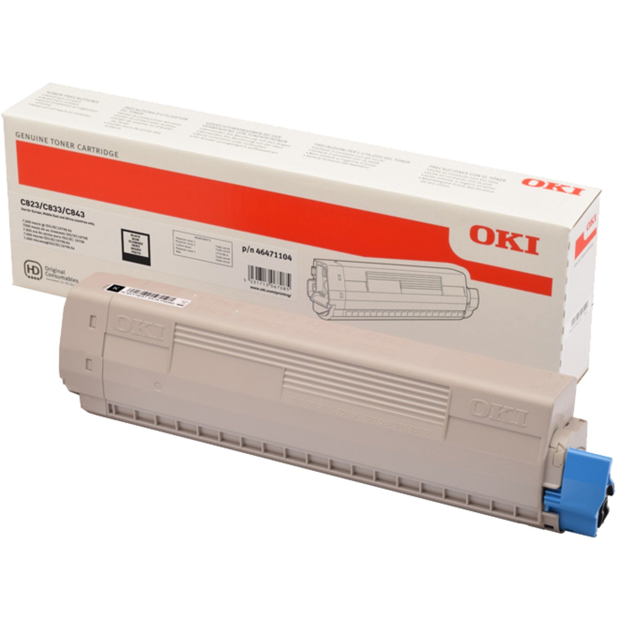 OKI Tonerkartusche OKI Toner schwarz 46471104
