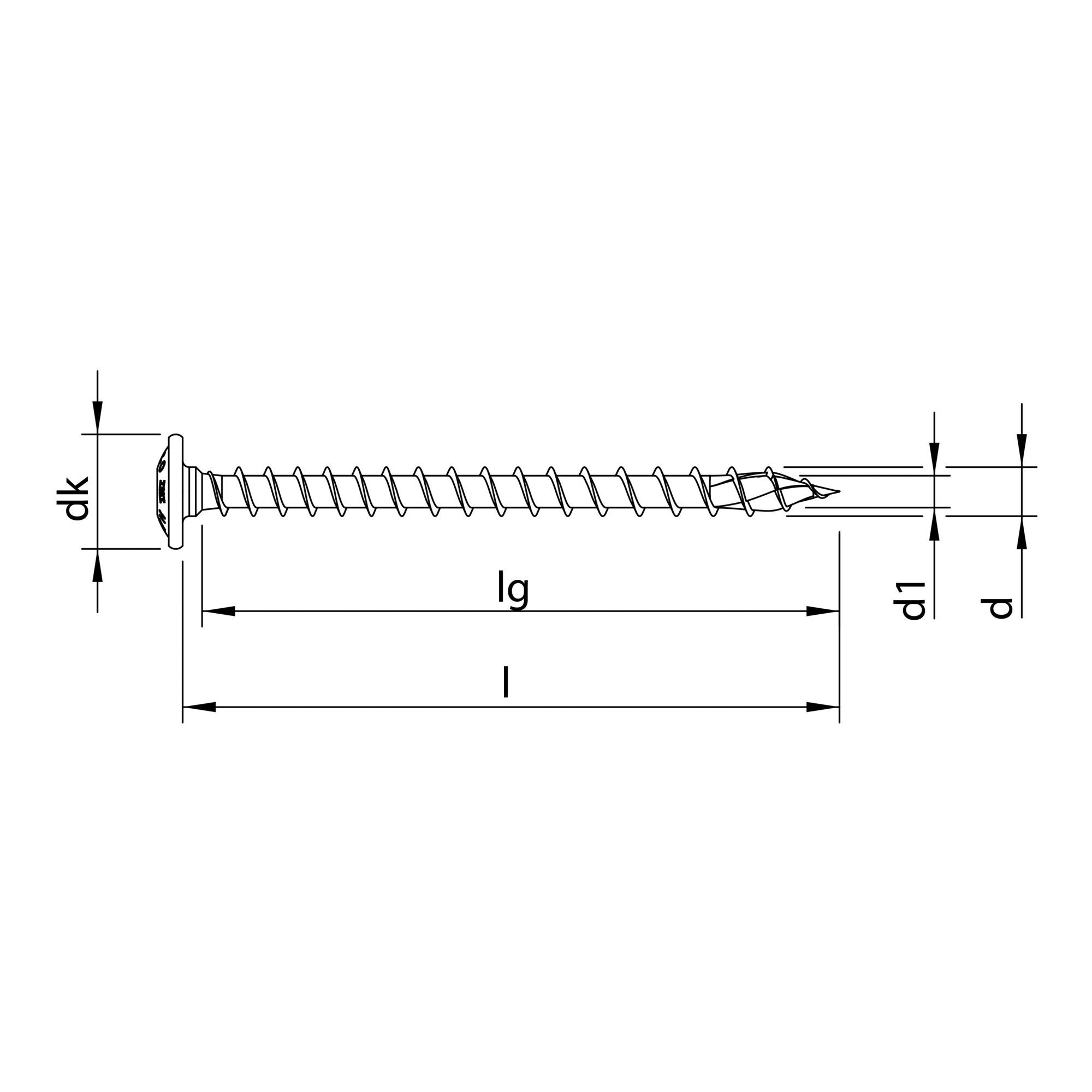 Heco Schraube HECO-TOPIX-plus 8,0 x 100, Tellerkopf, T-Drive, VG, A3K 50 Stk