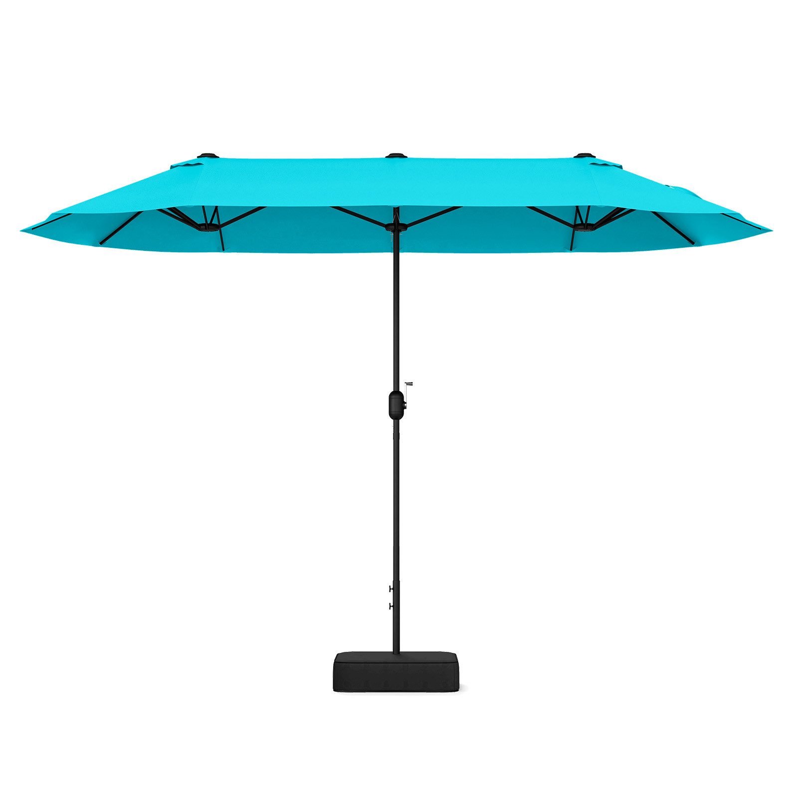 COSTWAY Sonnenschirm 400x200cm Gartenschirm, mit Ständer, günstig online kaufen