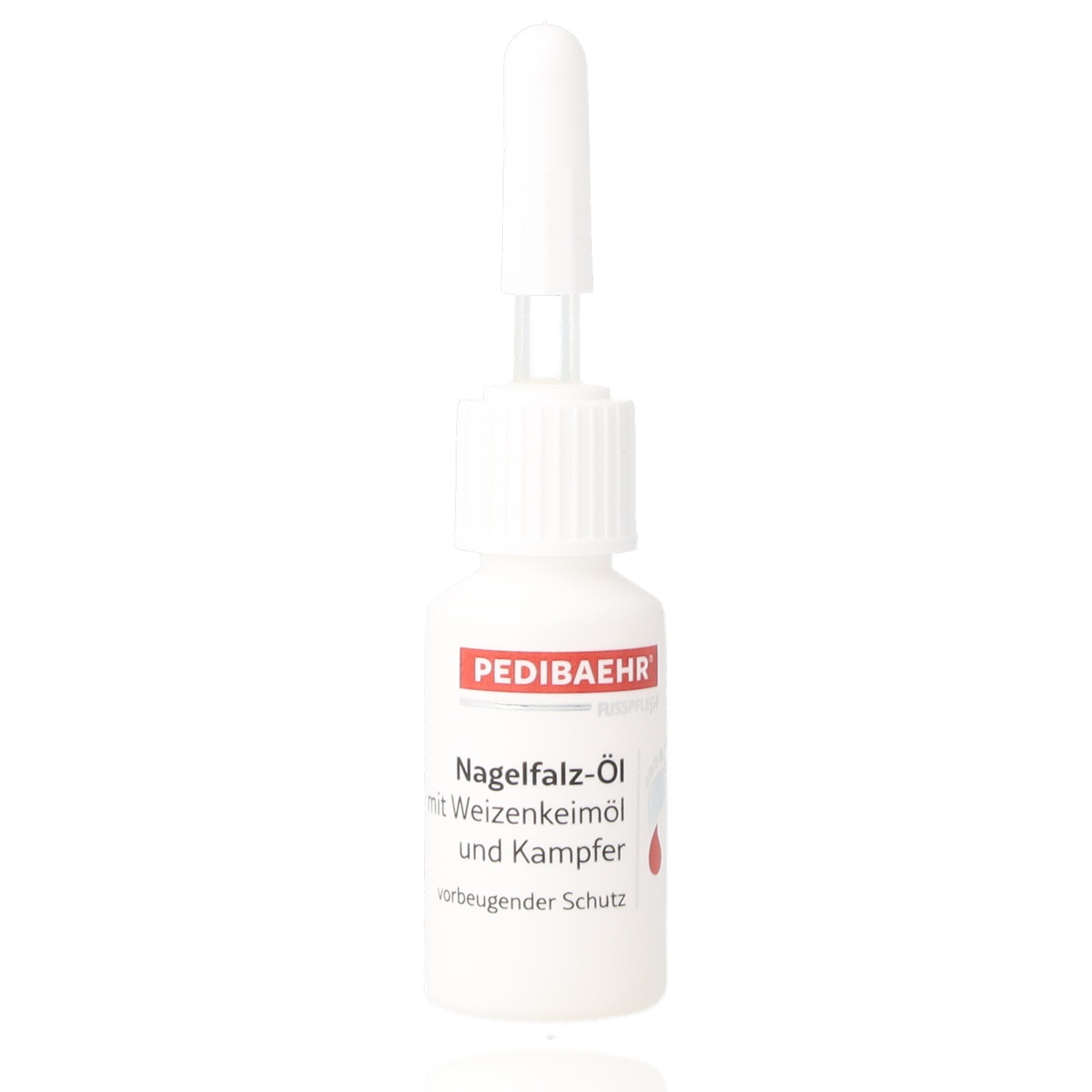 Pedibaehr Nagelpflegeöl Pedibaehr MED Nagelfalz-Öl 7ml, 1-tlg., wirkt antibakteriell, pflegt intensiv mit Weizenkeimöl & Kampfer