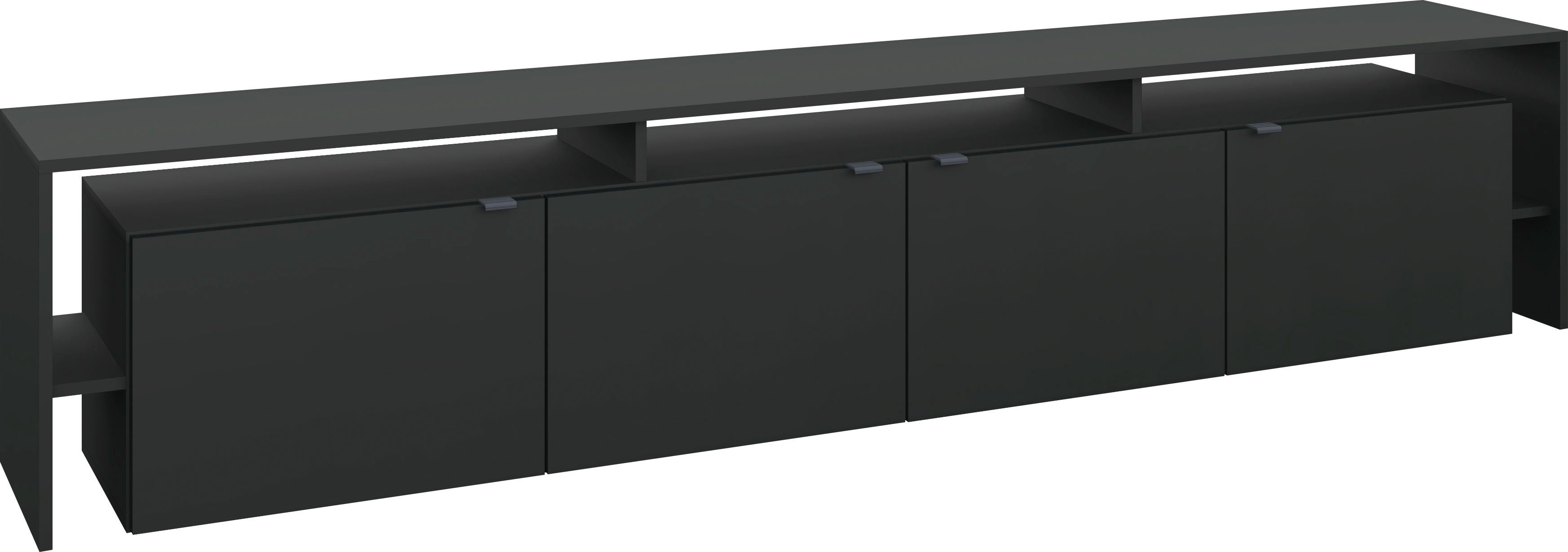 schwarz Überbau Möbel matt Sophia matt | schwarz / borchardt cm, mit 220 matt Breite schwarz TV-Schrank