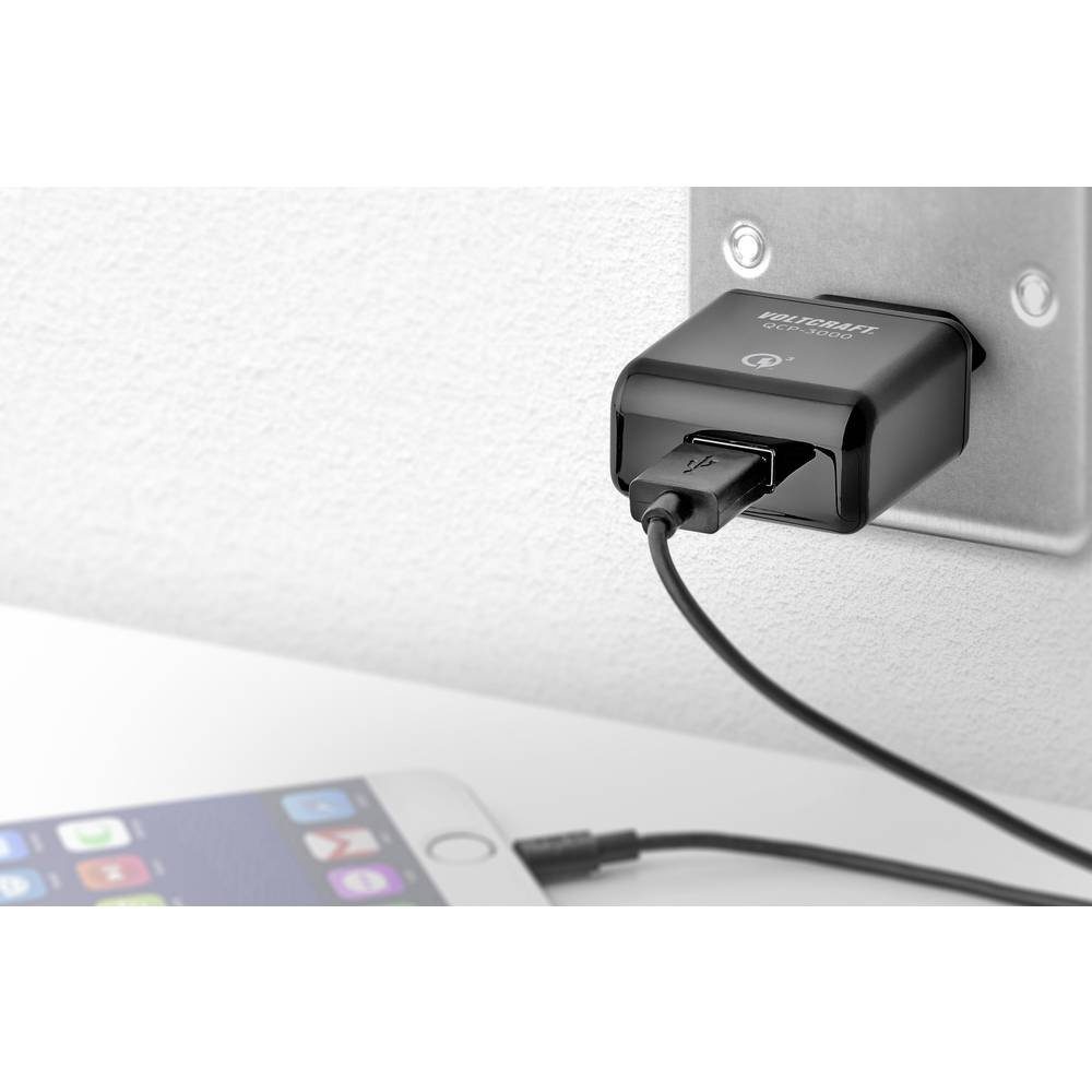 VOLTCRAFT USB-LADEGERÄT VC-11342765 USB-Ladegerät (Qualcomm Quick Charge 3.0)