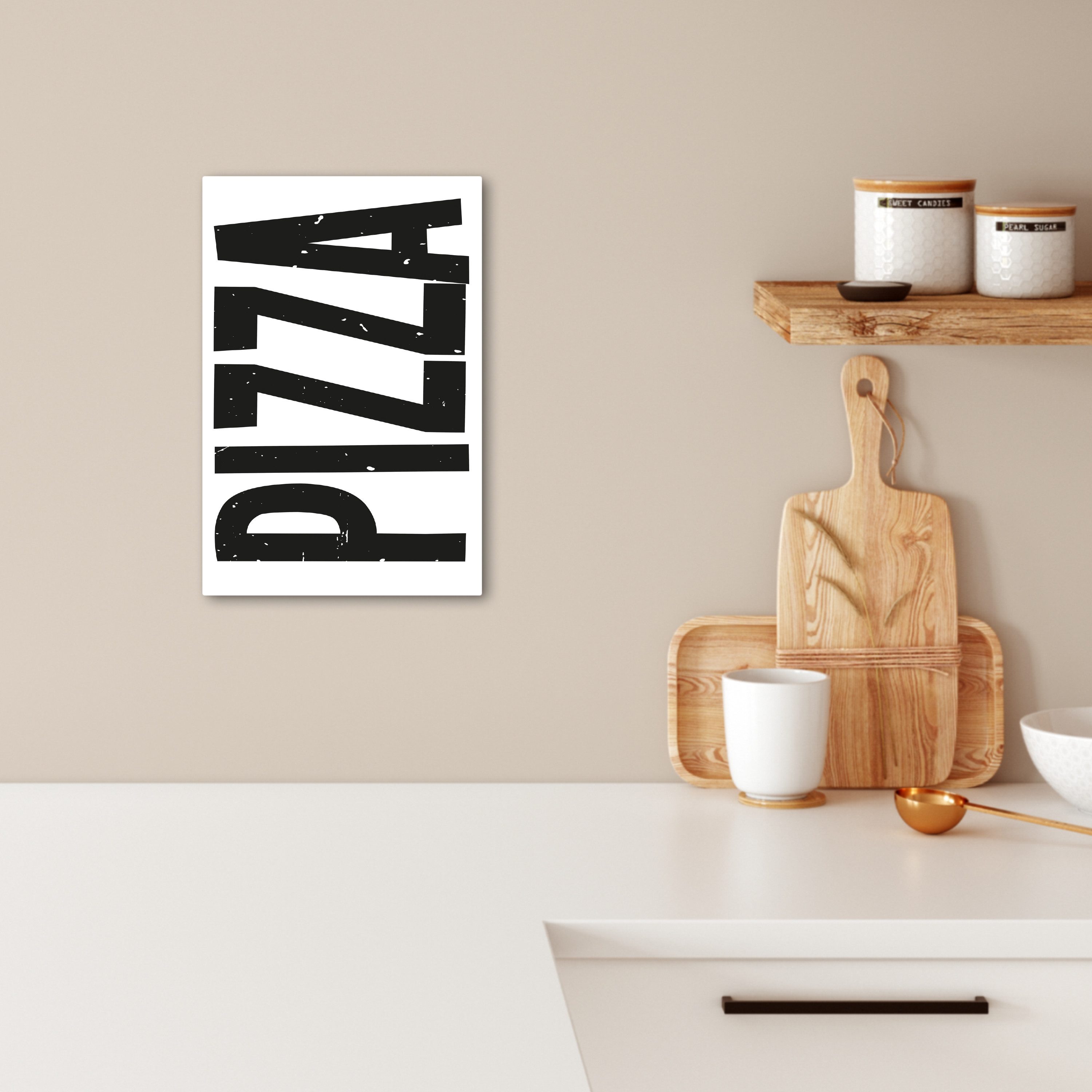 OneMillionCanvasses® Leinwandbild Pizza - Japandi - günstig online kaufen