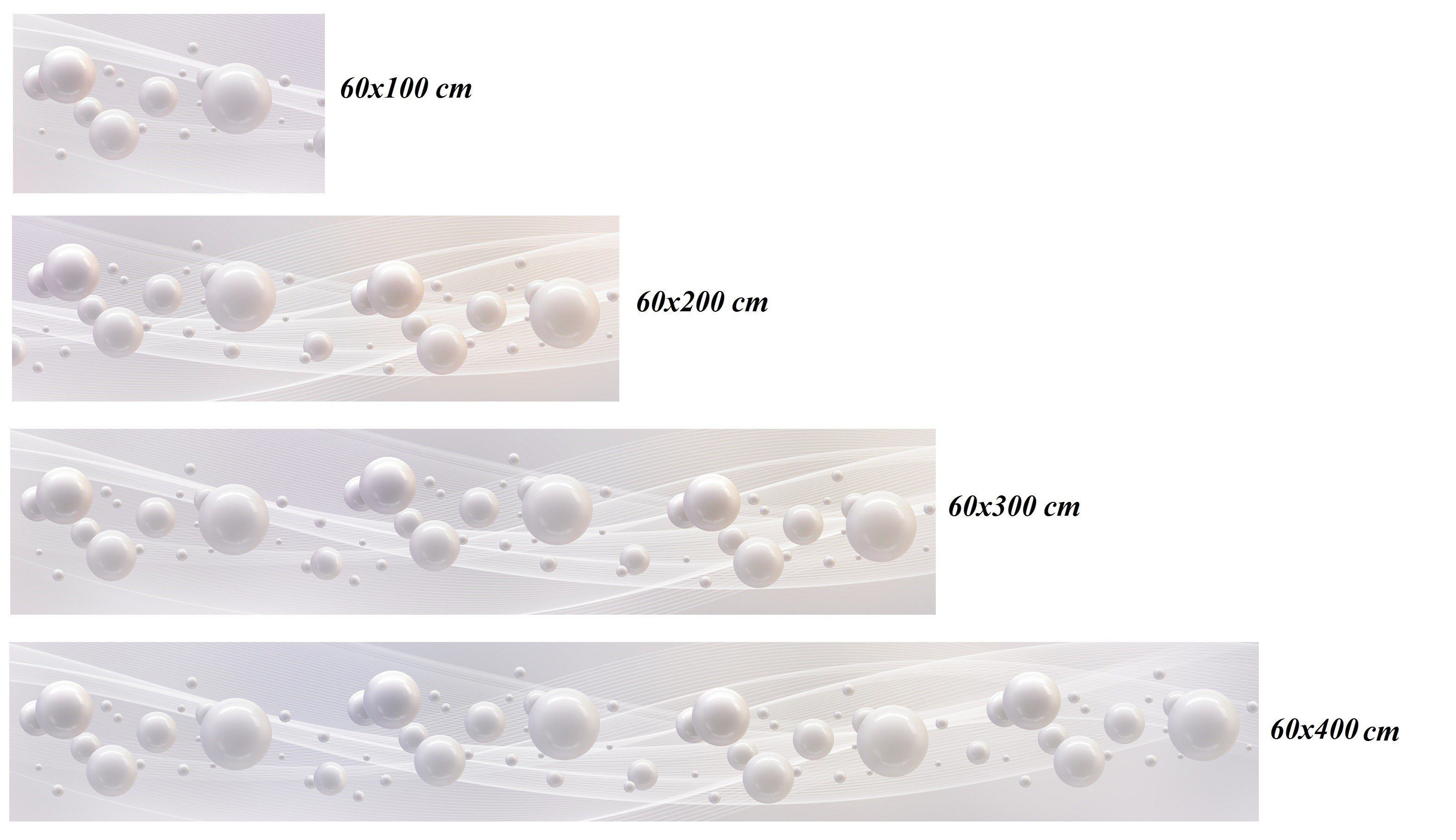 DELUXE Platte Kugeln, mit Direktdruck in Weiße ABS-Kunststoff Küchenrückwand Qualität Rodnik Monolith