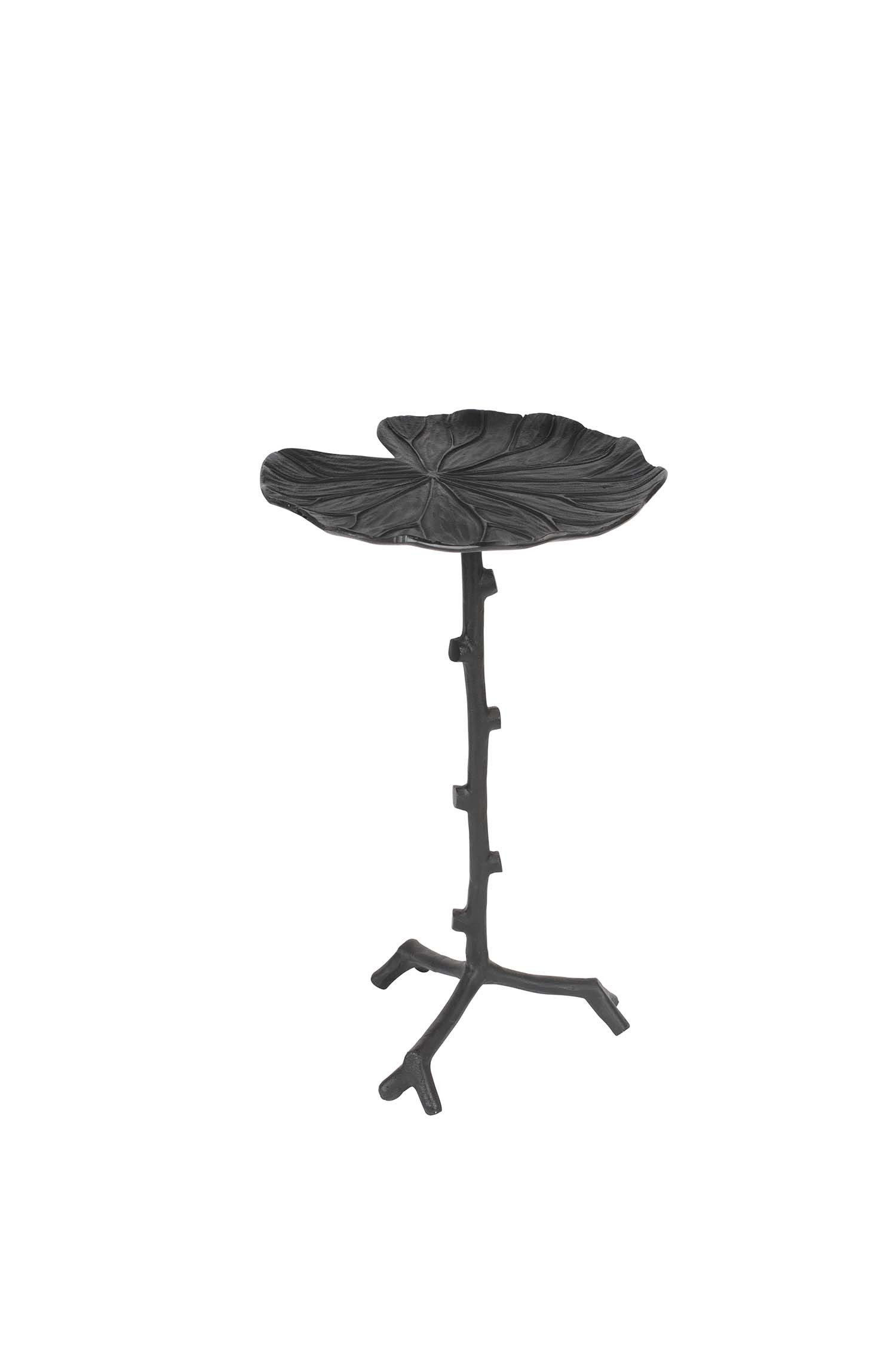 Zuiver Beistelltisch Beistelltisch Lily Single - schwarz - Blattform