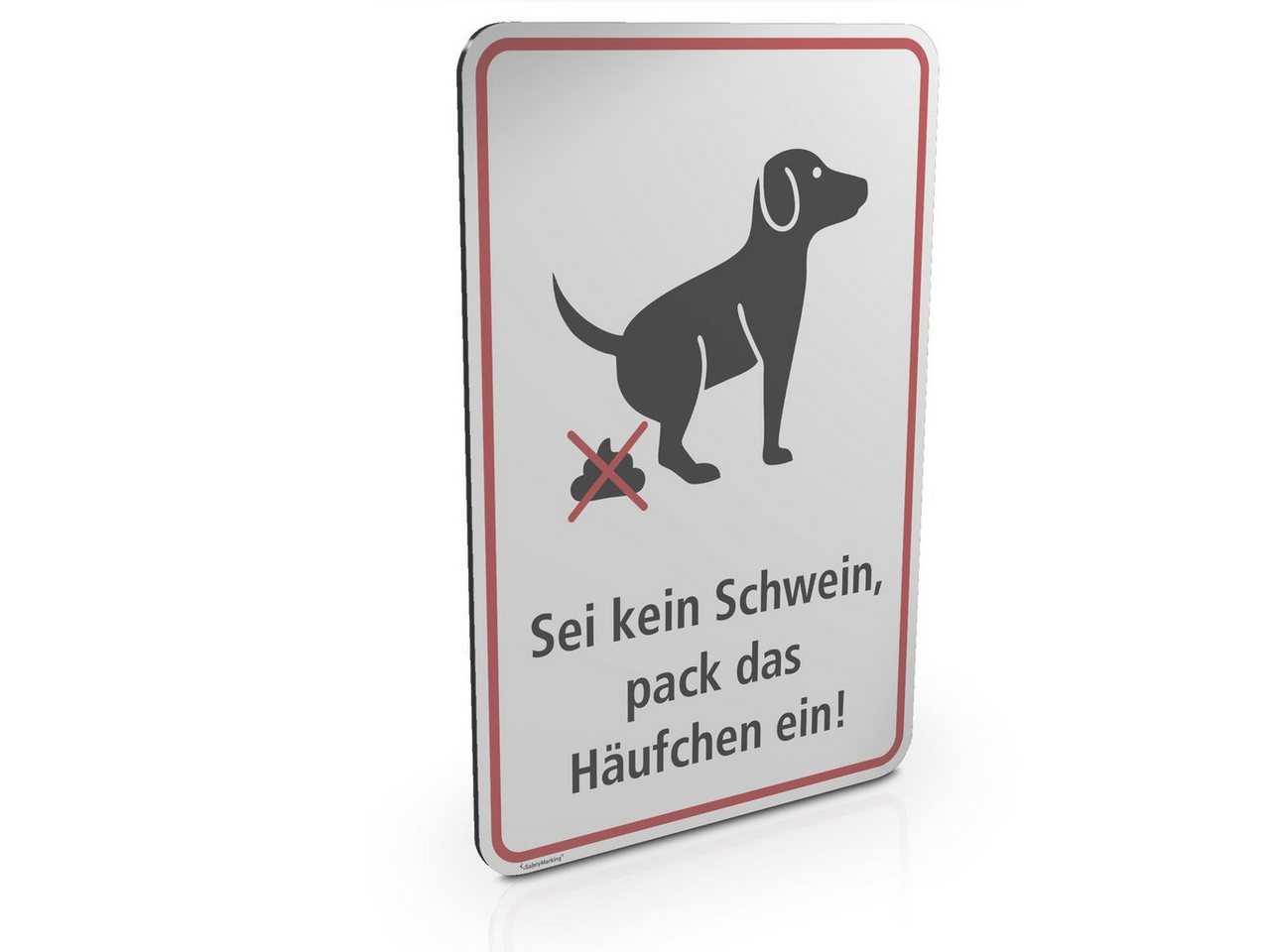Thumbnail - SafetyMarking Hinweisschild Sei kein Schwein, pack das Häufchen ein!