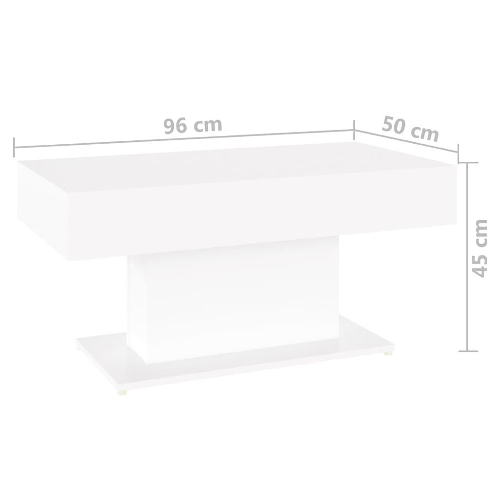 96x50x45 vidaXL Couchtisch Holzwerkstoff Weiß Weiß Weiß Couchtisch cm | (1-St)