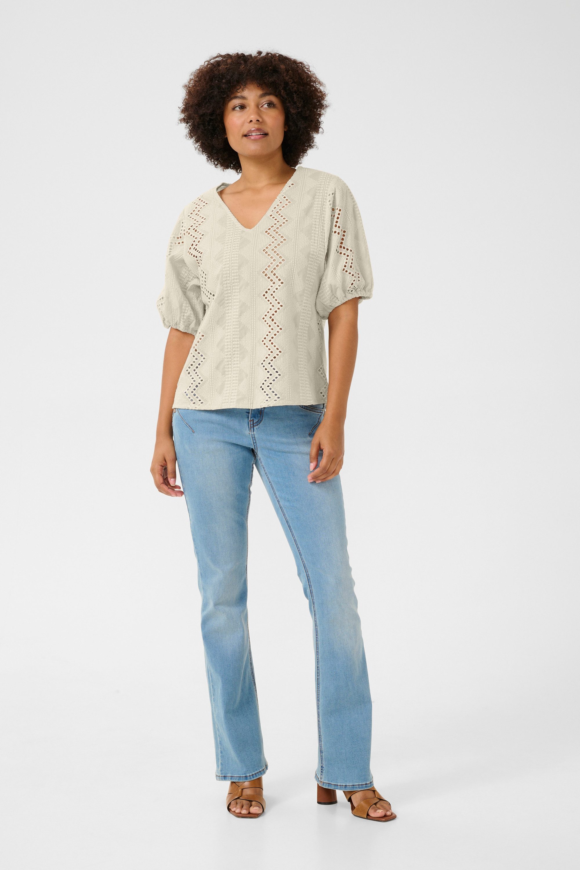 Kurzarmbluse Kurzarm-Bluse CRBrielle