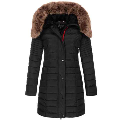 Geo Norway Steppjacke Damen Winter Jacke Mantel Parka Steppjacke Steppmantel Wintermantel