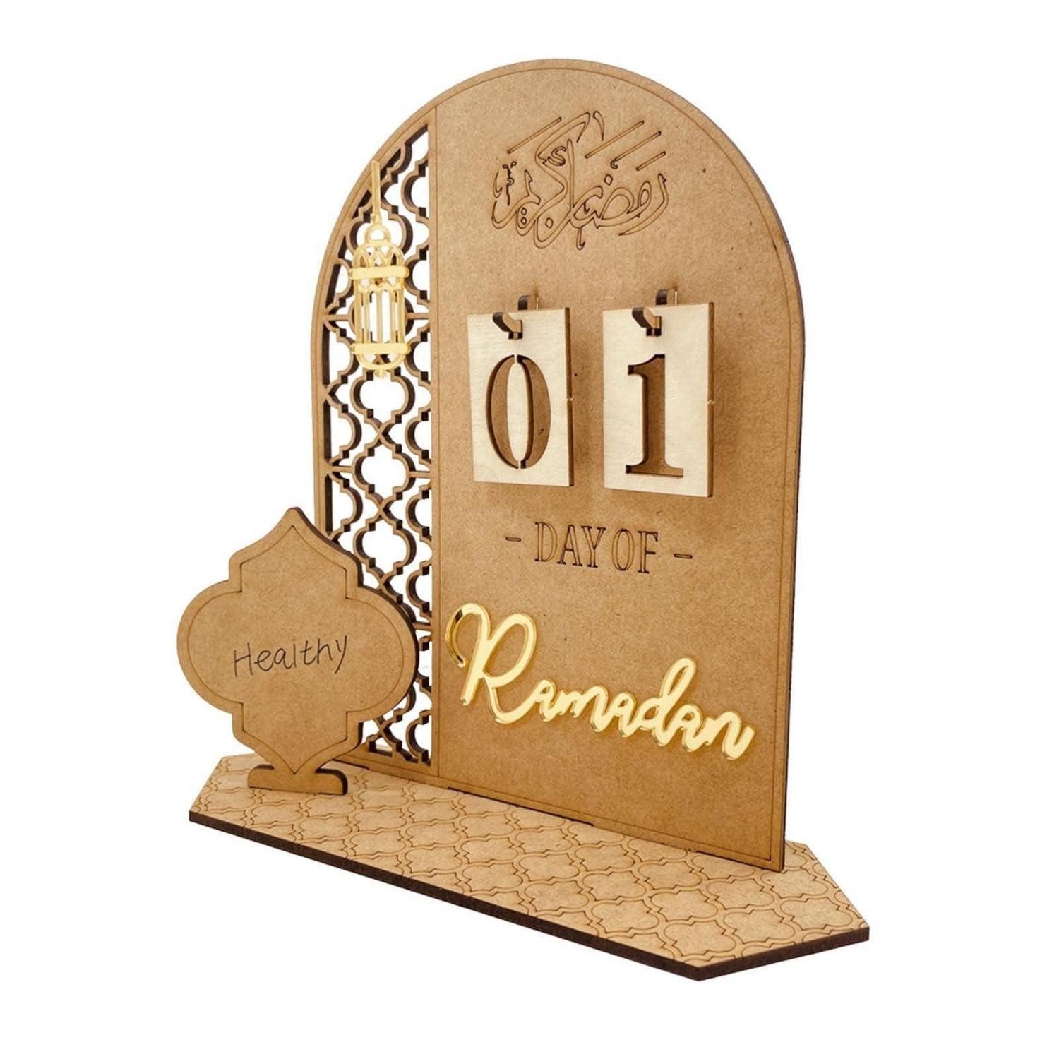 LuxusKollektion DIY-Adventskalender Ramadan Kalender Holz Countdown DIY Eid Mubarak Deko