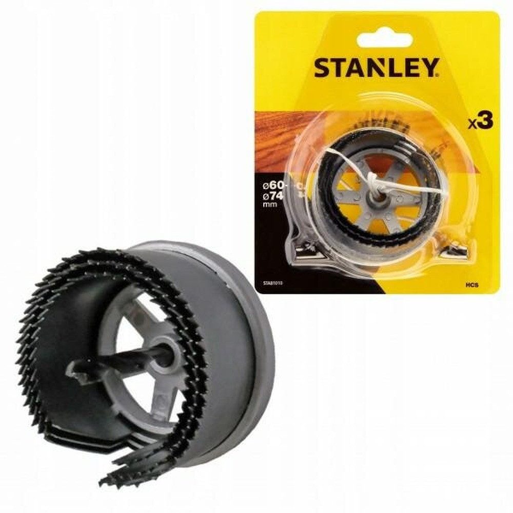 STANLEY Lochsäge STANLEY LOCHSÄGE HCS FÜR HOLZ 60-74 mm 60/67/74